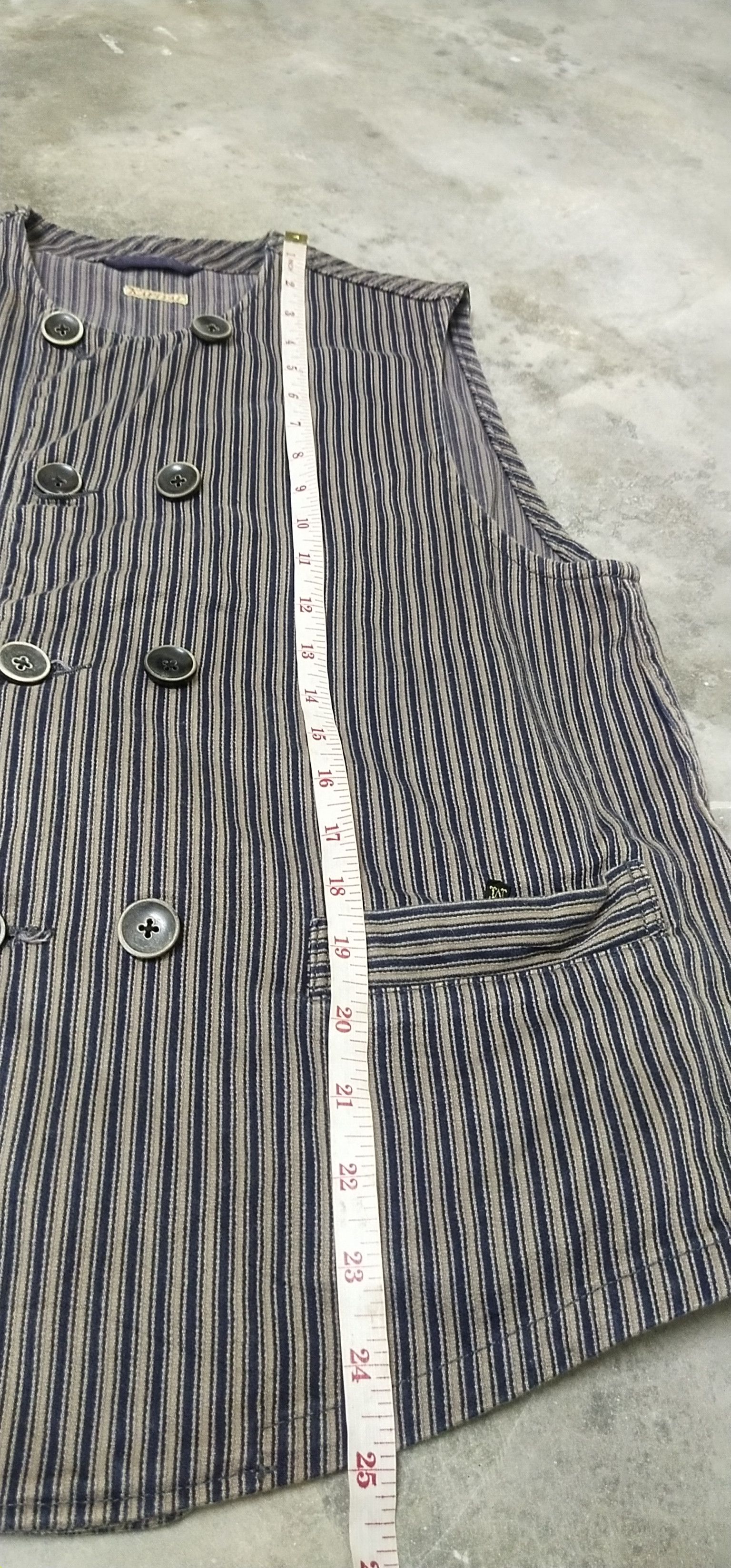 Other Final Drop Kapital Hickory Stripe Vest M Size M / US 6-8 / IT 42-44 - 12 Thumbnail
