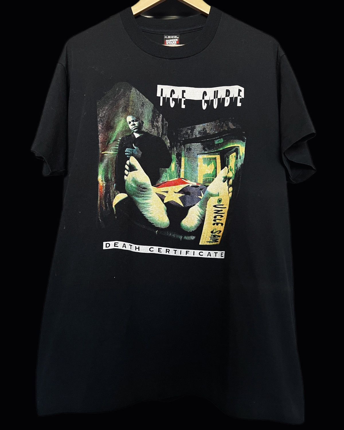 Vintage 90’s Ice Cube Death Certificate Rap Tee