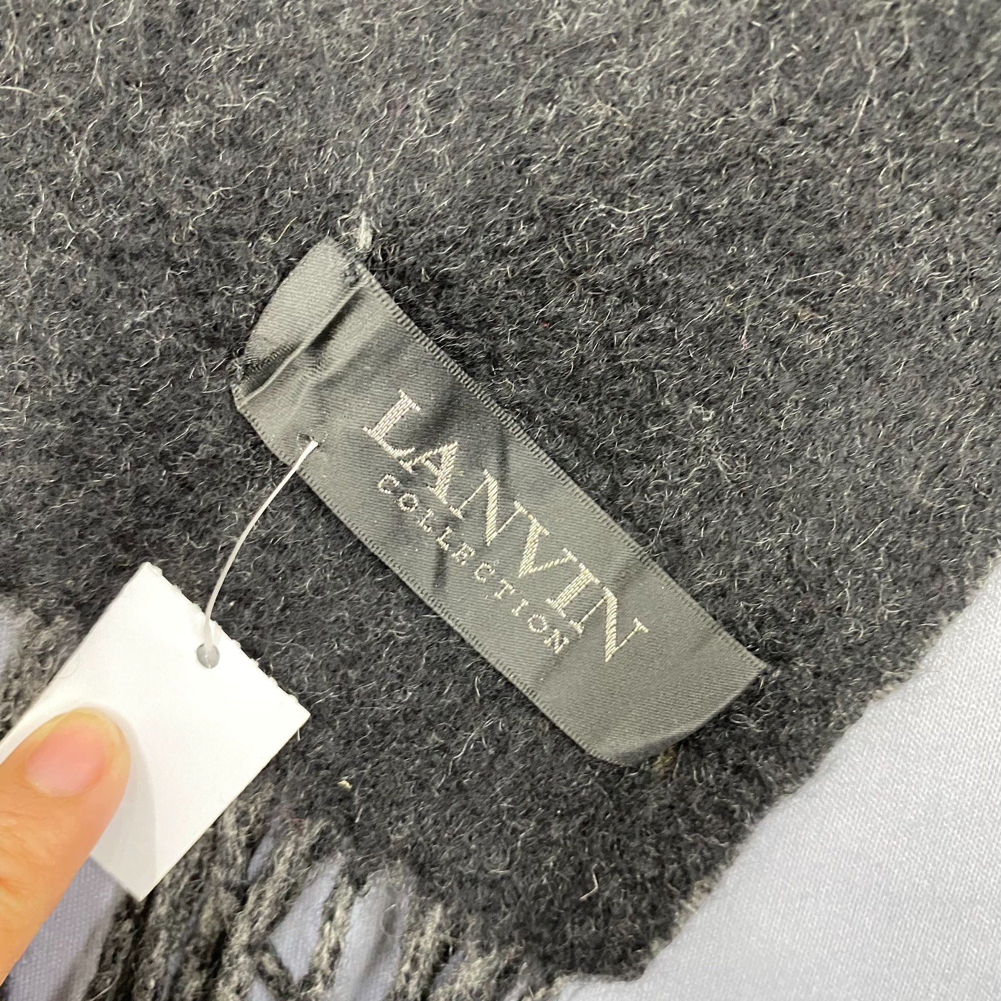 Lanvin Vintage Lanvin Scarf Muffler Cashmere Warmer Winter Scarves Size ONE SIZE - 5 Thumbnail