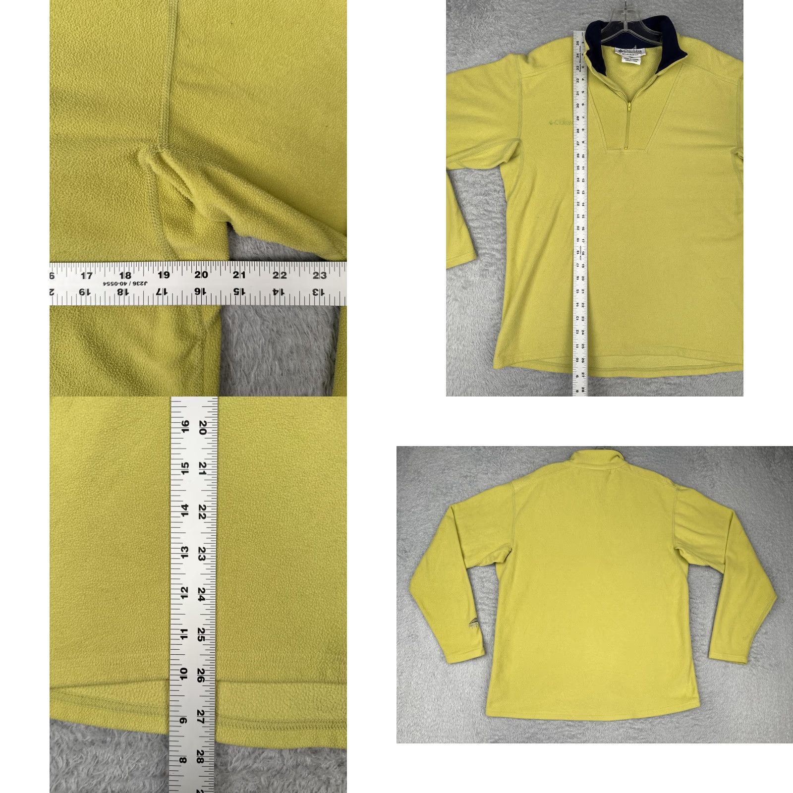 Vintage VINTAGE Columbia Pullover Womens Large Yellow Fleece Omni-Therm Outdoor Poly Shirt Mock Neck 1/4 Zip Hiking Men/Women Size L / US 10 / IT 46 - 8 Thumbnail