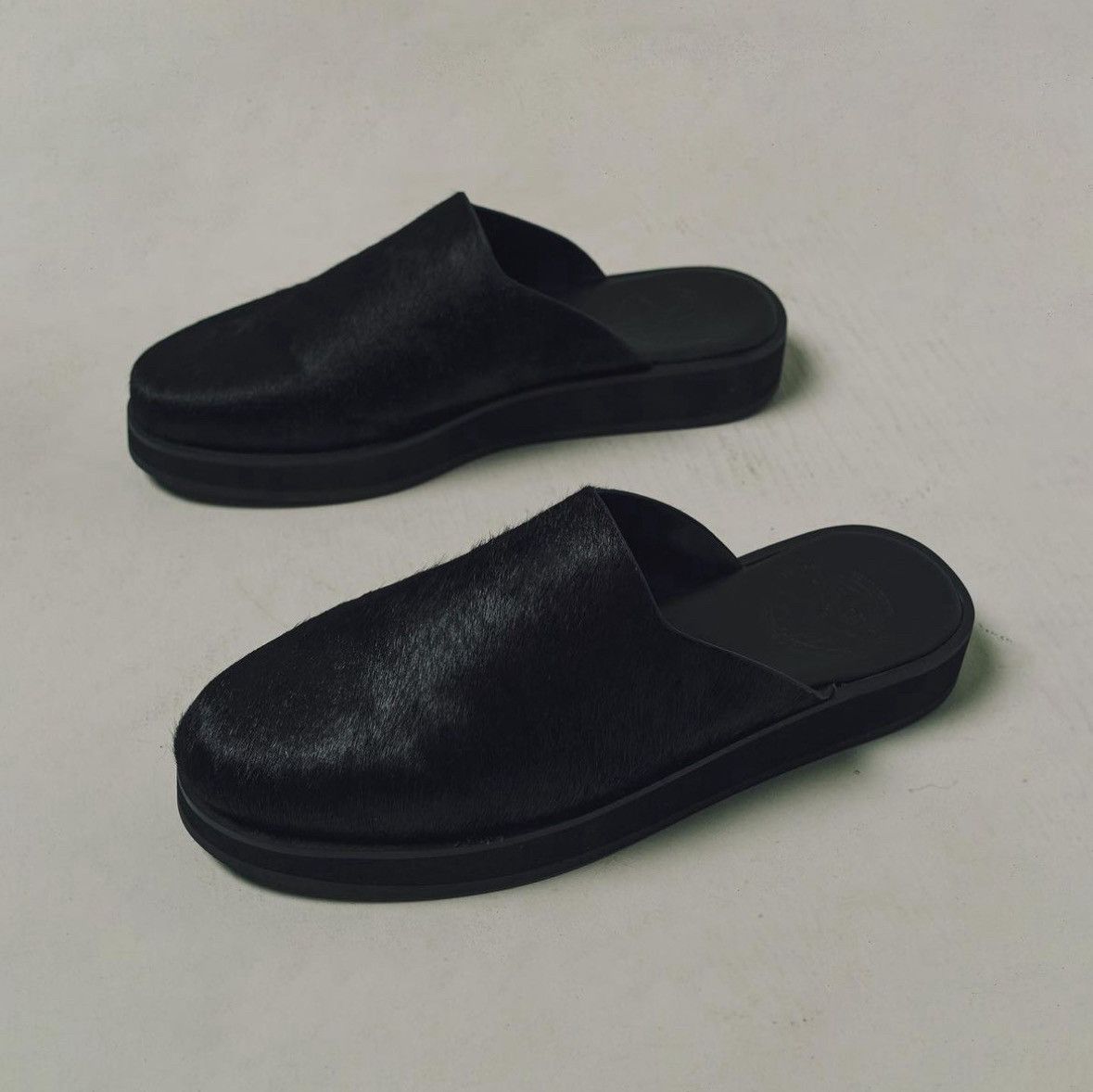 image of Ponyhair Footslog By Basketcase Gallery Shoes in Black, Men's (Size 12)