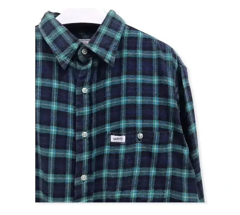 Flannel Guess Plaid Tartan Flannel Shirt Size US L / EU 52-54 / 3 - 3 Thumbnail