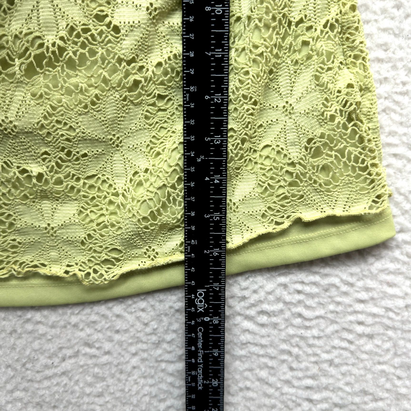 Vintage VINTAGE 90s Y2K Strapless Tube Top Green Coquette Boho Fairy Whimsigoth M.K.M Designs Shirt 1X XL Womens Grunge Lace Size XL / US 12-14 / IT 48-50 - 5 Thumbnail