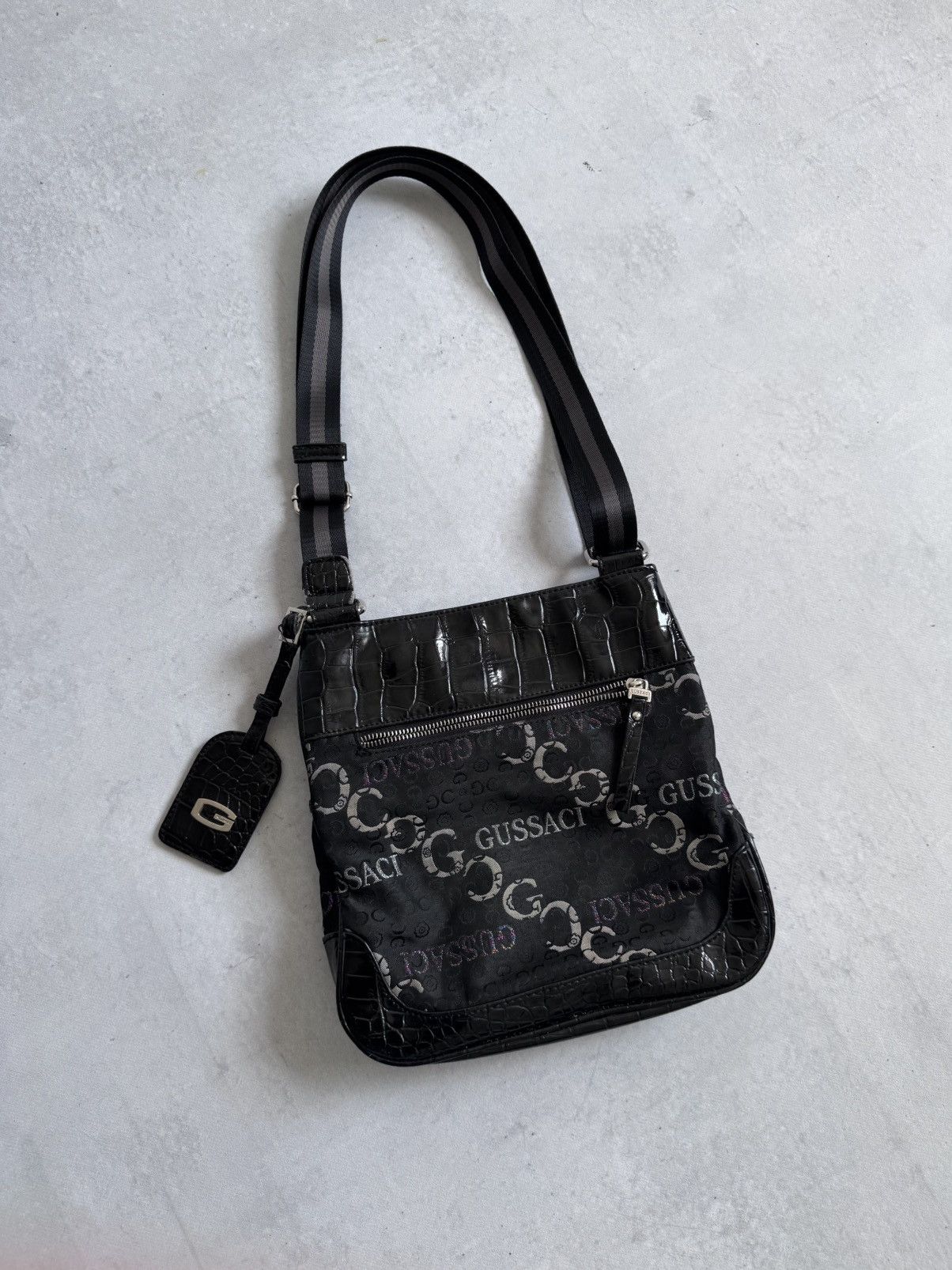 Other Vintage Gussaci Monogram Y2K Women’s Avant-Gard Tote Bag Size ONE SIZE - 11 Thumbnail