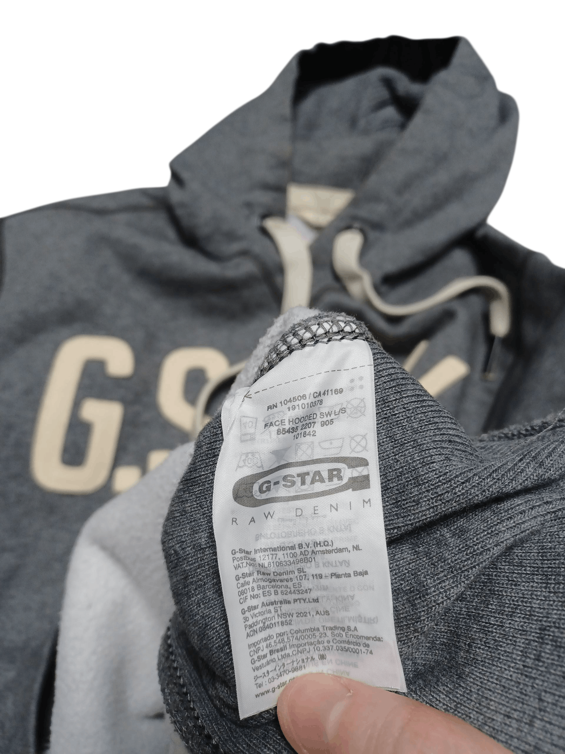 G-Star G STAR RAW VINTAGE AVANT GARDE BIG LOGO EMBROIDERED HOODIE Size US XL / EU 56 / 4 - 5 Thumbnail