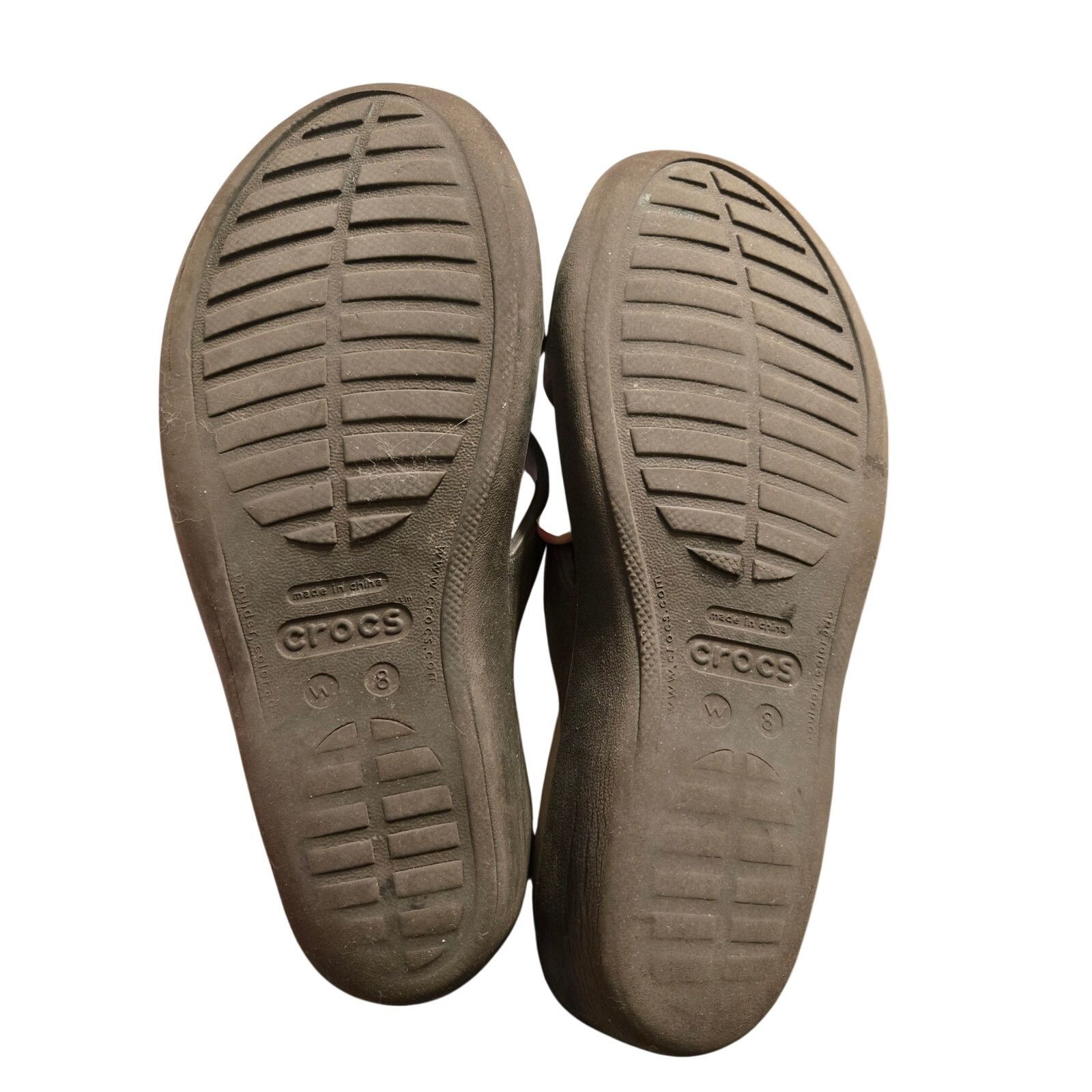 Crocs Crocs Meleen Sandal Women's Size 8 Espresso Comfort Slides Size US 8 / IT 38 - 4 Thumbnail