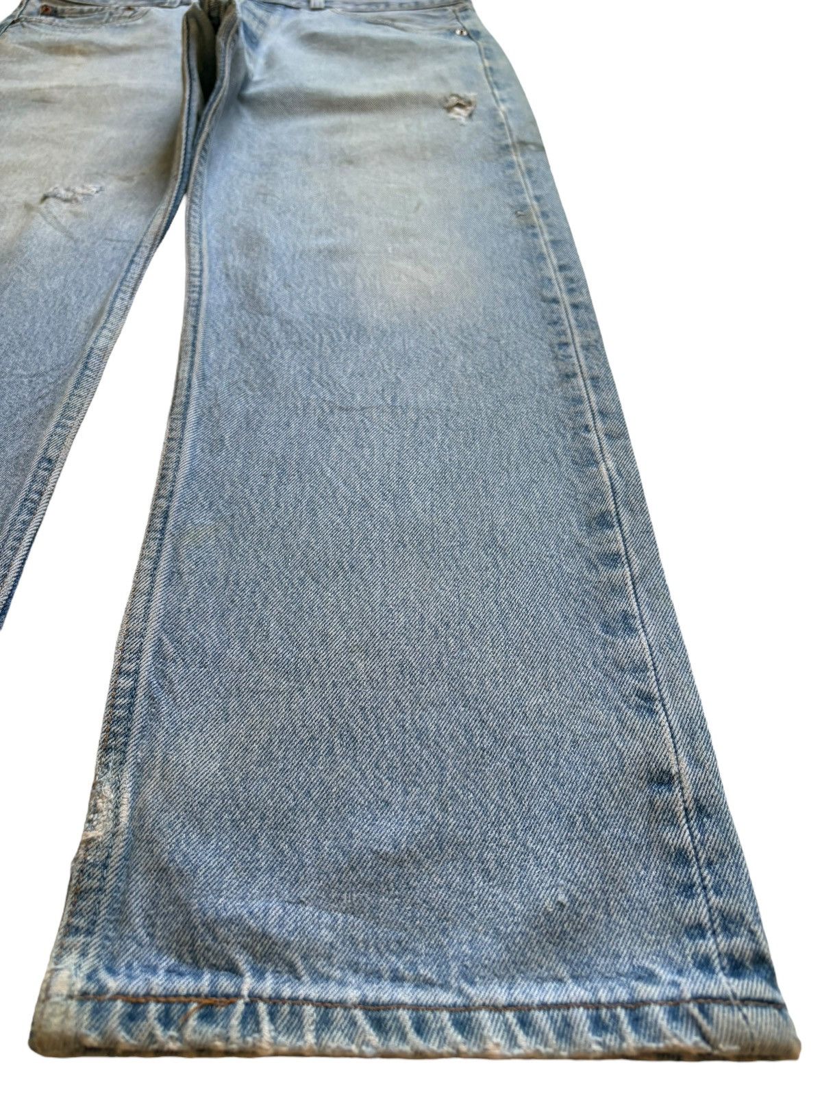 Levi's × Levi's Vintage Clothing Vintage 90s Levis 501xx Blue Mud Wash Distressed Loose Jeans Size US 33 - 7 Thumbnail