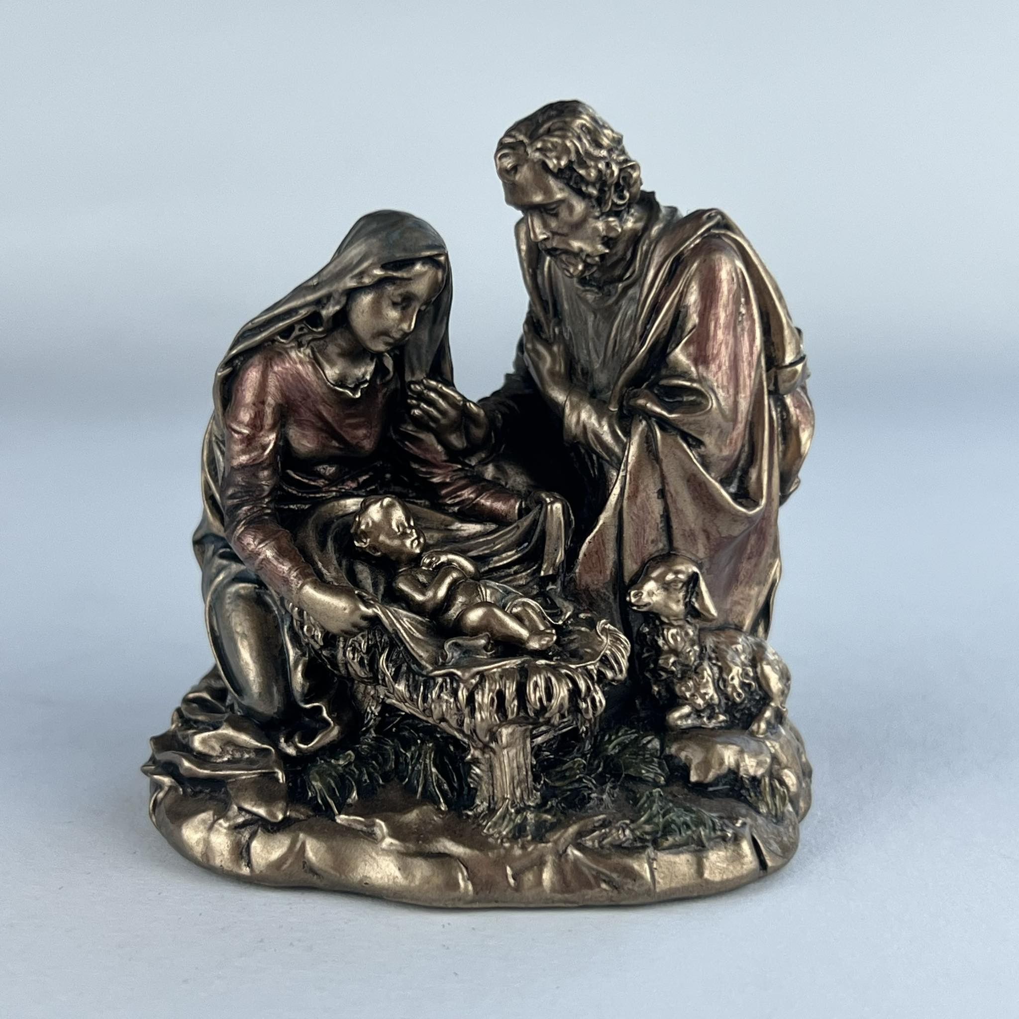 Vintage Beautiful small Figure Polystone Bronze Decor Made in Italy Size ONE SIZE - 3 Thumbnail