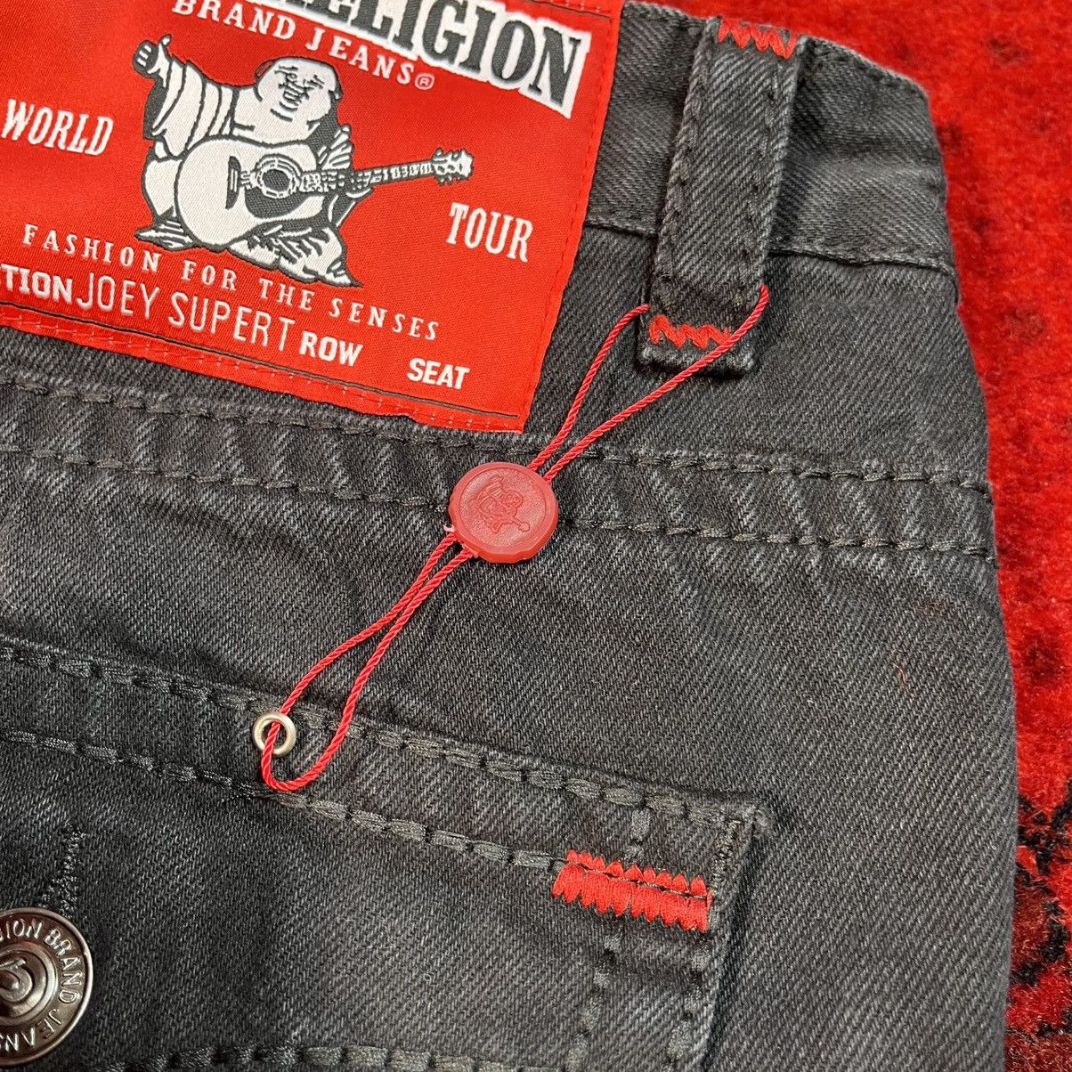 True Religion Wide Straight Black Street Style Y2K Jeans True Religion Size 27" / US 4 / IT 40 - 10 Thumbnail