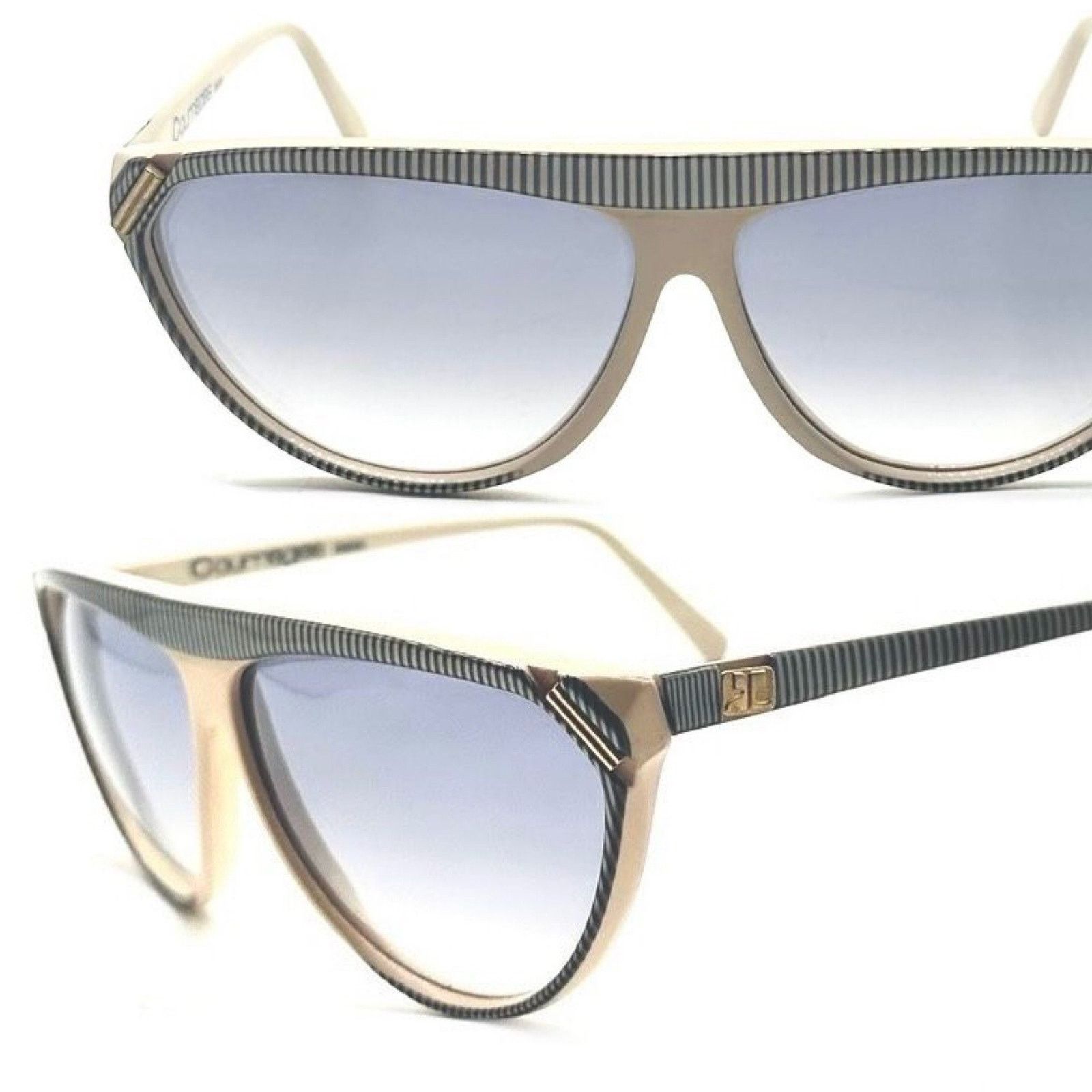Courreges Courreges 8516 A32 flat top sunglasses made in France, 80s Size ONE SIZE - 9 Thumbnail