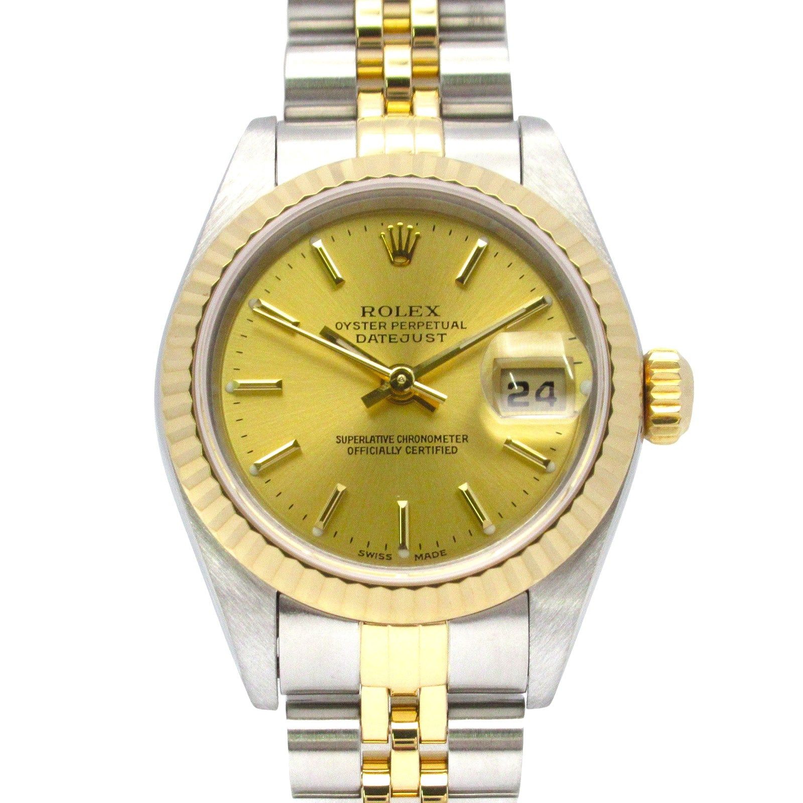 Rolex Rolex Datejust P Women Watch Automatic Winding K18 (Yellow Gold) Stainless Steel Gold Ch/Ba Size ONE SIZE - 1 Thumbnail