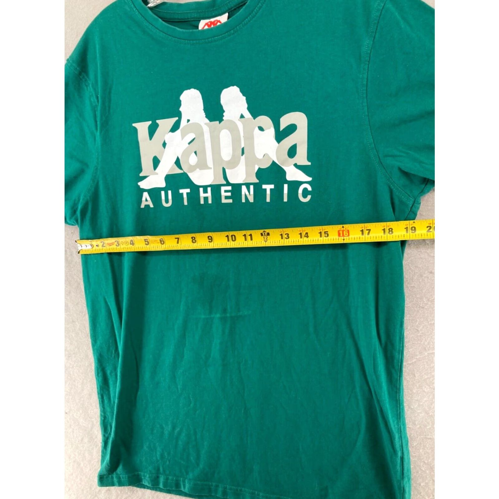 Kappa Kappa Womens Promo Tee XL Green College T-Shirt Adult Regular Classic Fit Short Sleeve Crew Neck Shirt Womens Size XL / US 12-14 / IT 48-50 - 3 Thumbnail