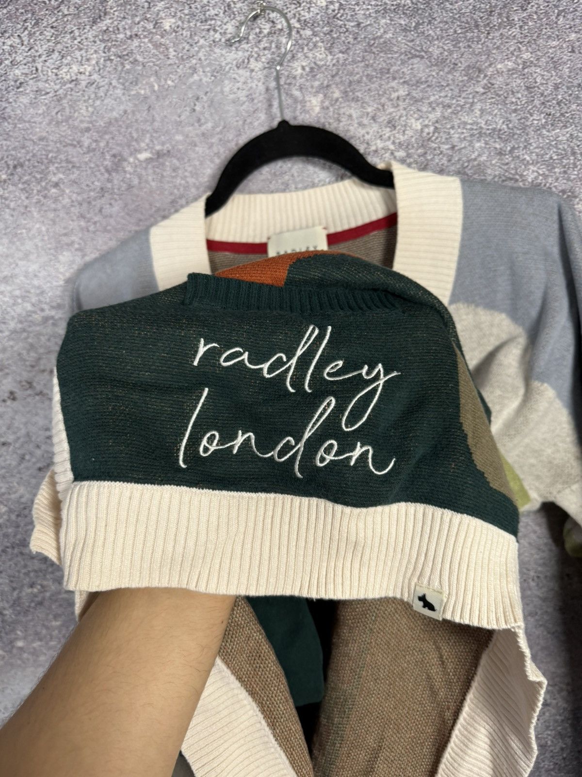 Other Radley London Pale Blue Radley & Friends Scenic Intarsia L Size L / US 10 / IT 46 - 8 Thumbnail