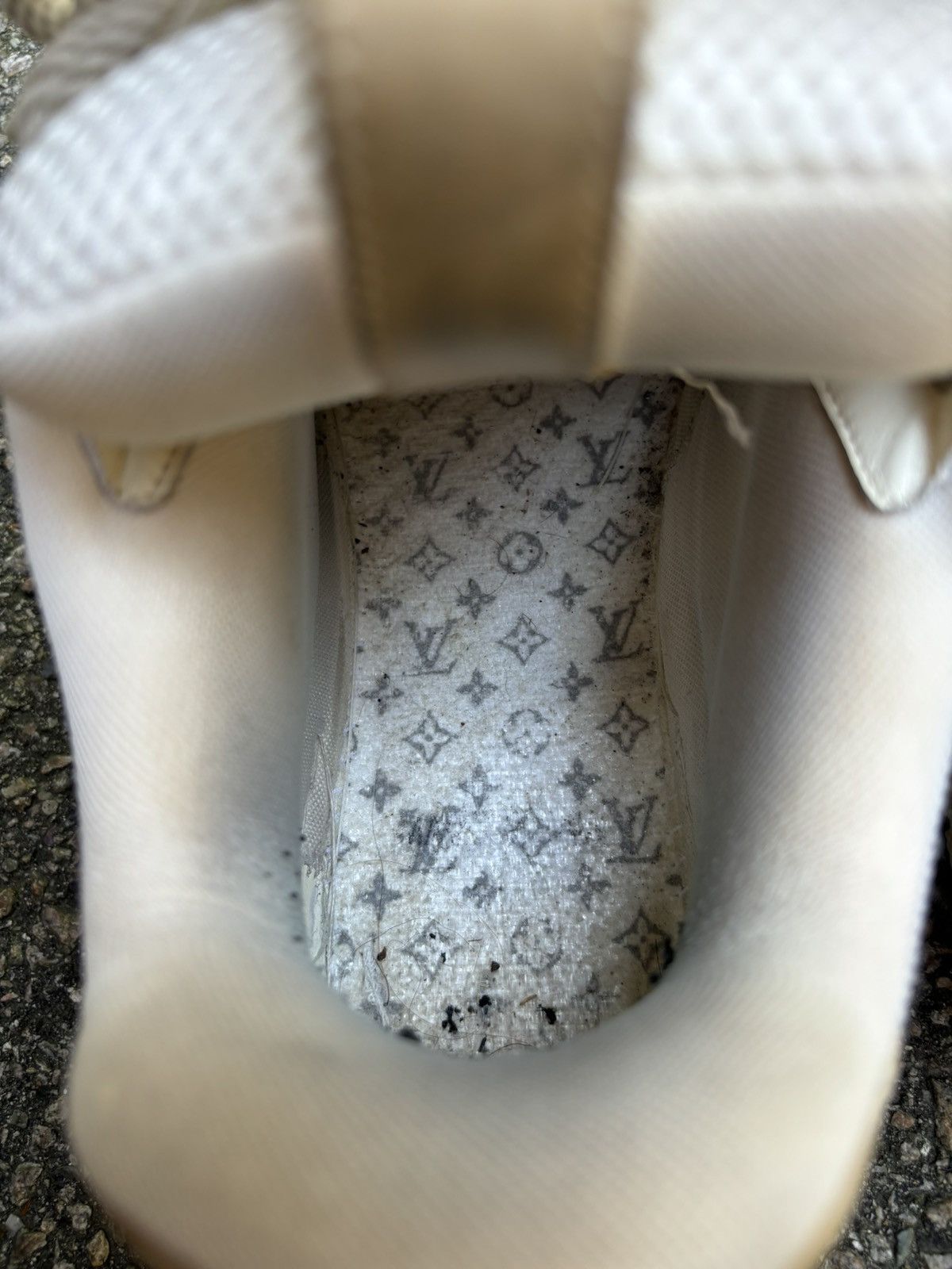 Louis Vuitton White and Beige Skate Sneakers Size US 9.5 / EU 42-43 - 7 Thumbnail