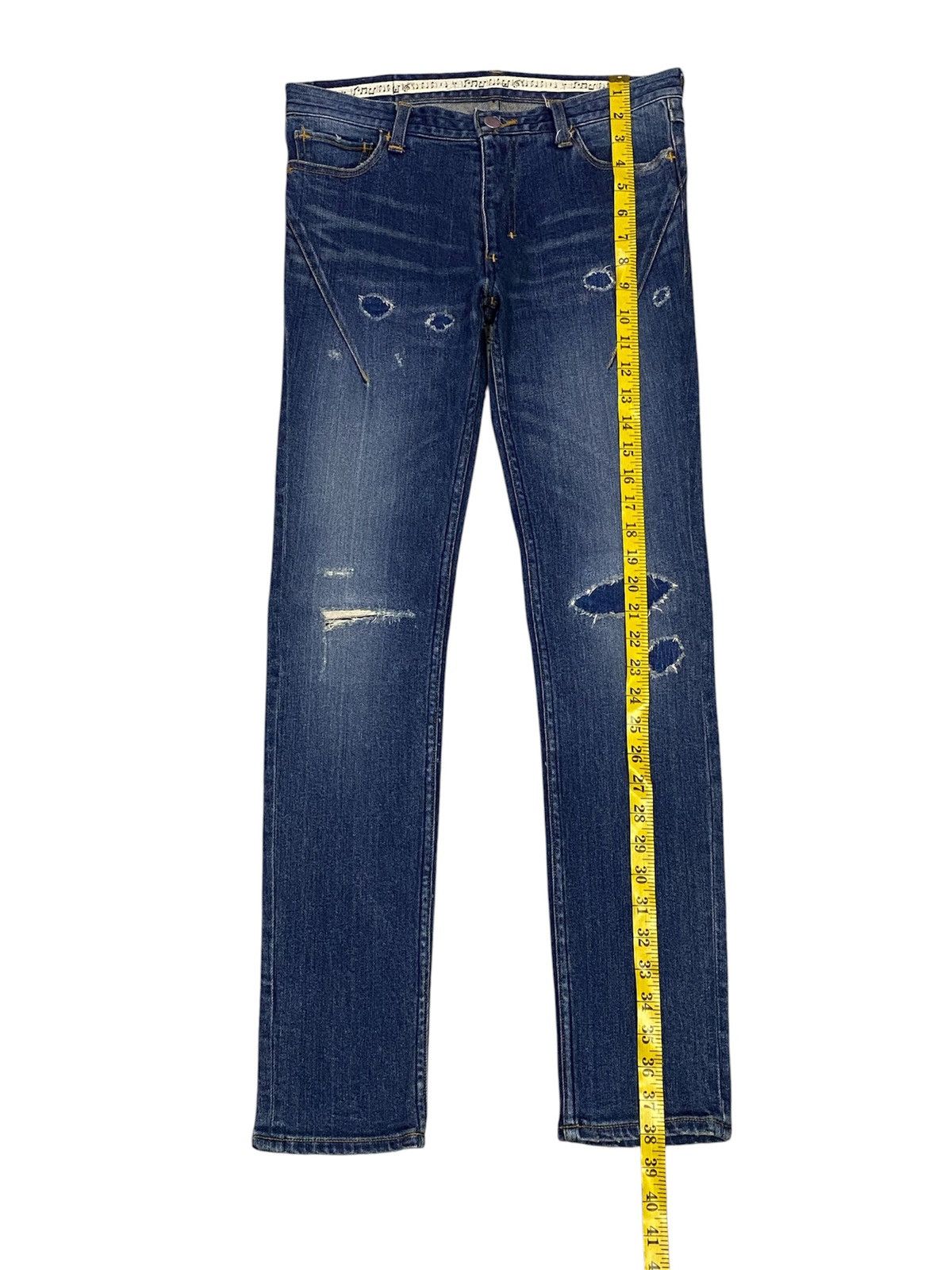 Number (N)ine Number (N)ine Skinny Fit Ripped Distressed Stretchable Jeans Size US 29 - 13 Thumbnail