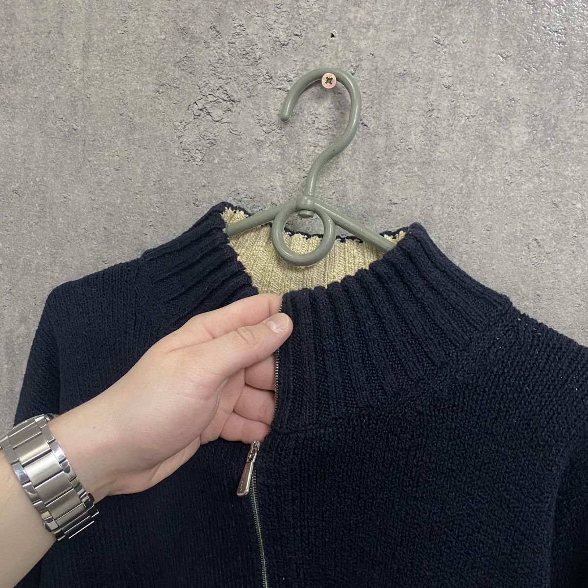 Loro Piana Loro Piana Cotton Quarter Zip Sweater Jumper Size US L / EU 52-54 / 3 - 5 Thumbnail