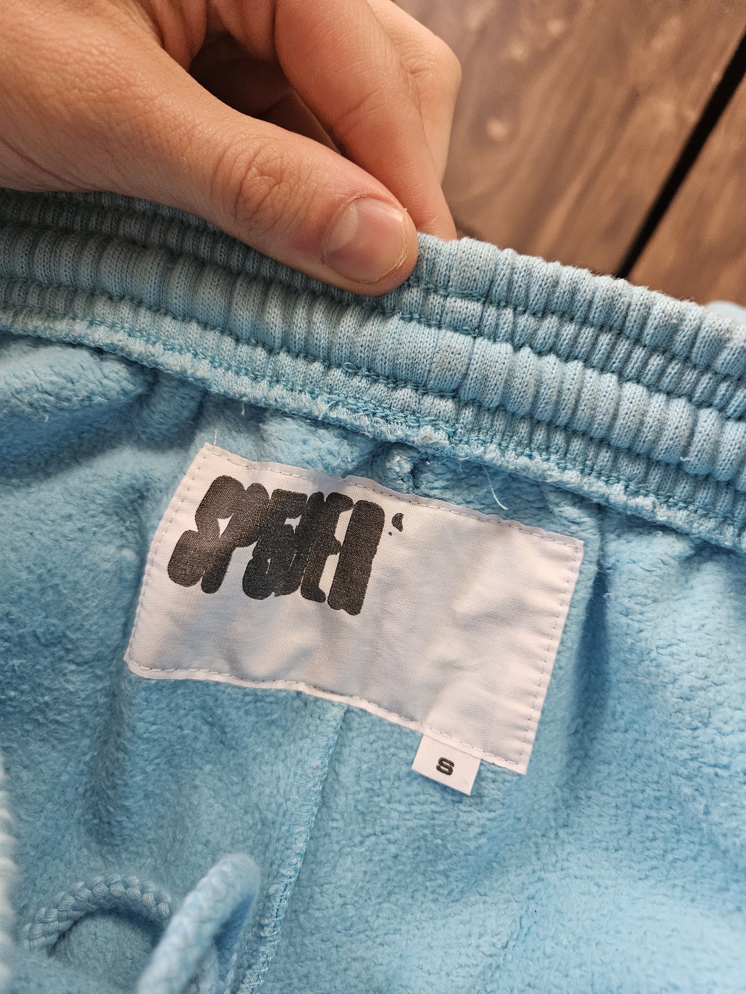 Sp5der OG Web V2 Airbrush Spray Light Blue Sweatpants Size US 30 / EU 46 - 7 Thumbnail