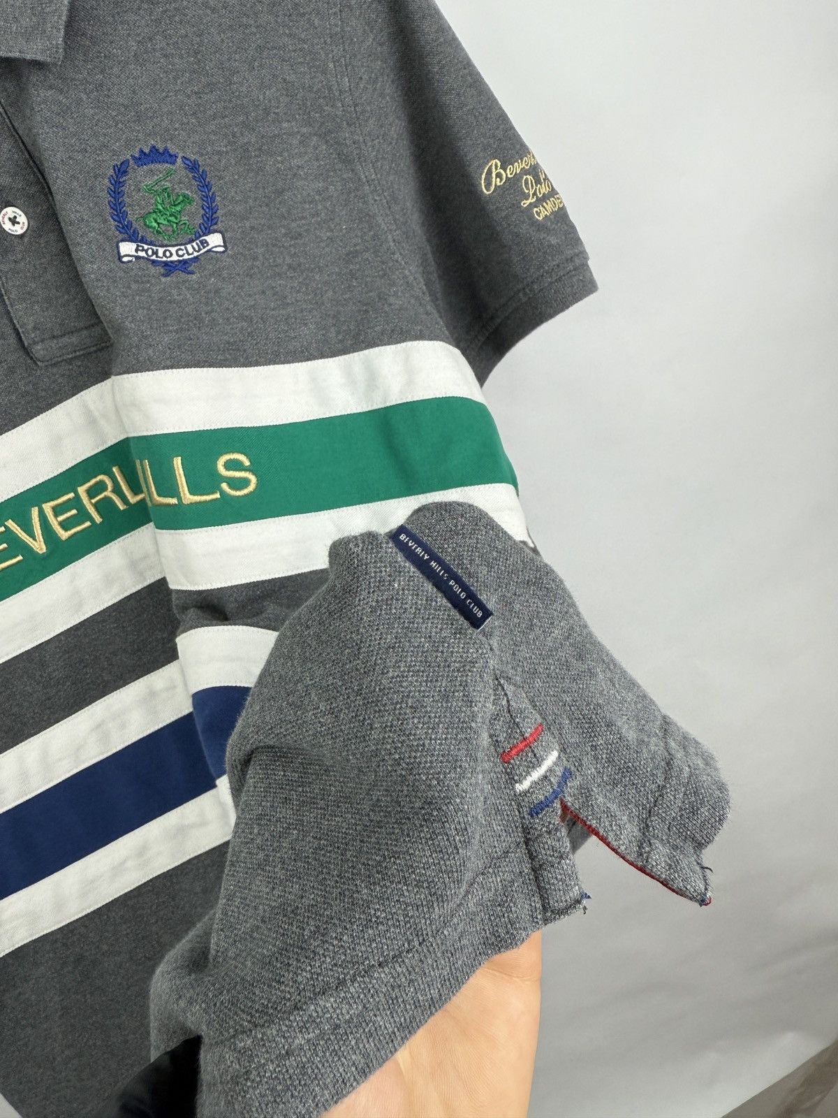 Beverly Hills Polo Club 🇺🇸 Vintage Beverly Hills Polo Club Camden Team Polo T-Shirt Size US XL / EU 56 / 4 - 8 Thumbnail