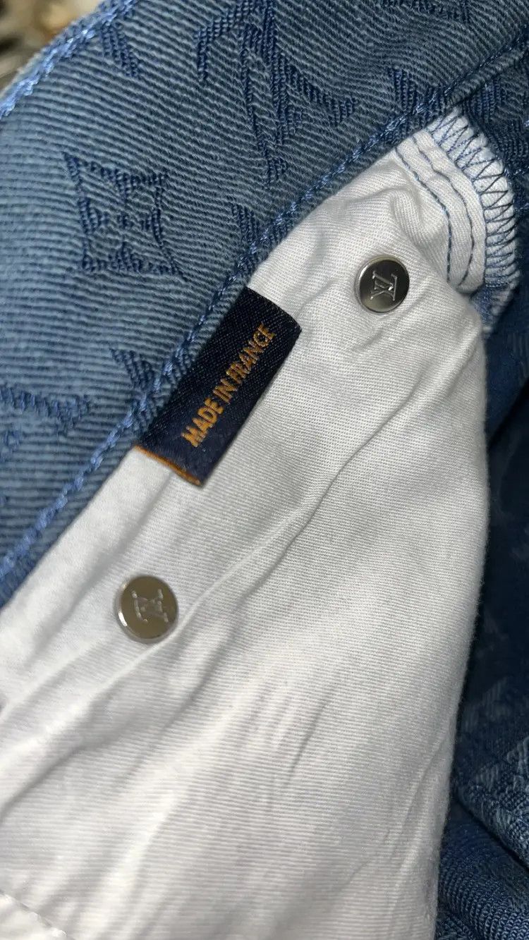 Louis Vuitton Virgil Abloh Monogram Denim Jeans Size US 32 / EU 48 - 9 Thumbnail