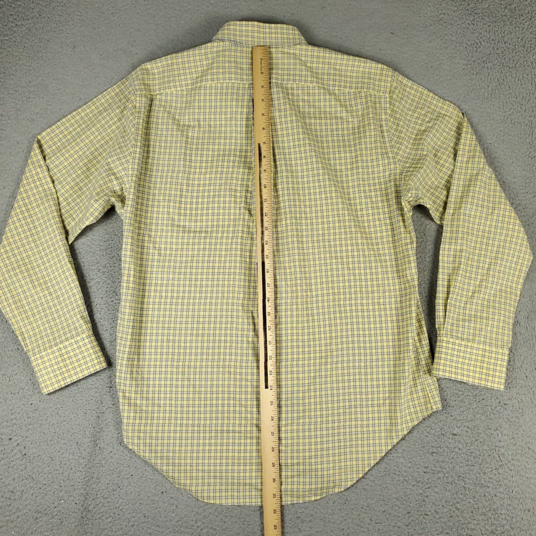 Ralph Lauren Ralph Lauren Yellow Plaid Dress Shirt Men's 16 Long Sleeve Button-Down Regular Fit Size 42R - 3 Thumbnail