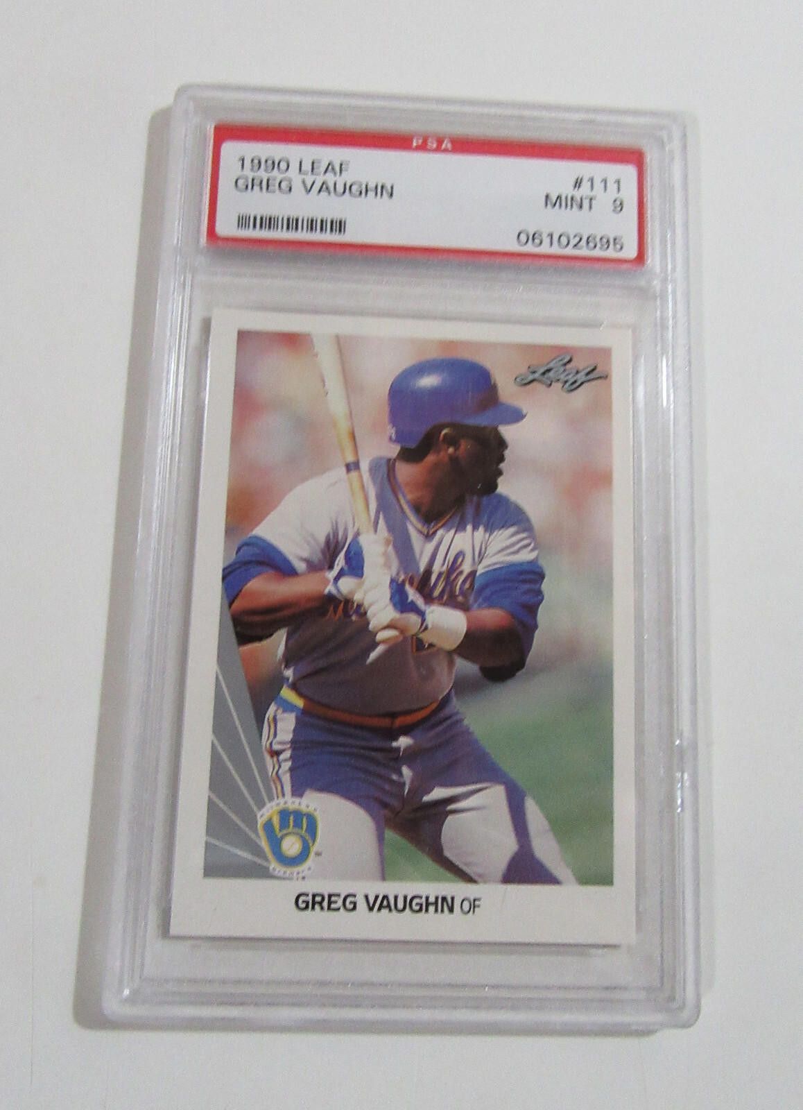 Other 1990 Leaf PSA 9 MINT Rookie RC #111 Milwaukee Brewers Size ONE SIZE - 1 Thumbnail