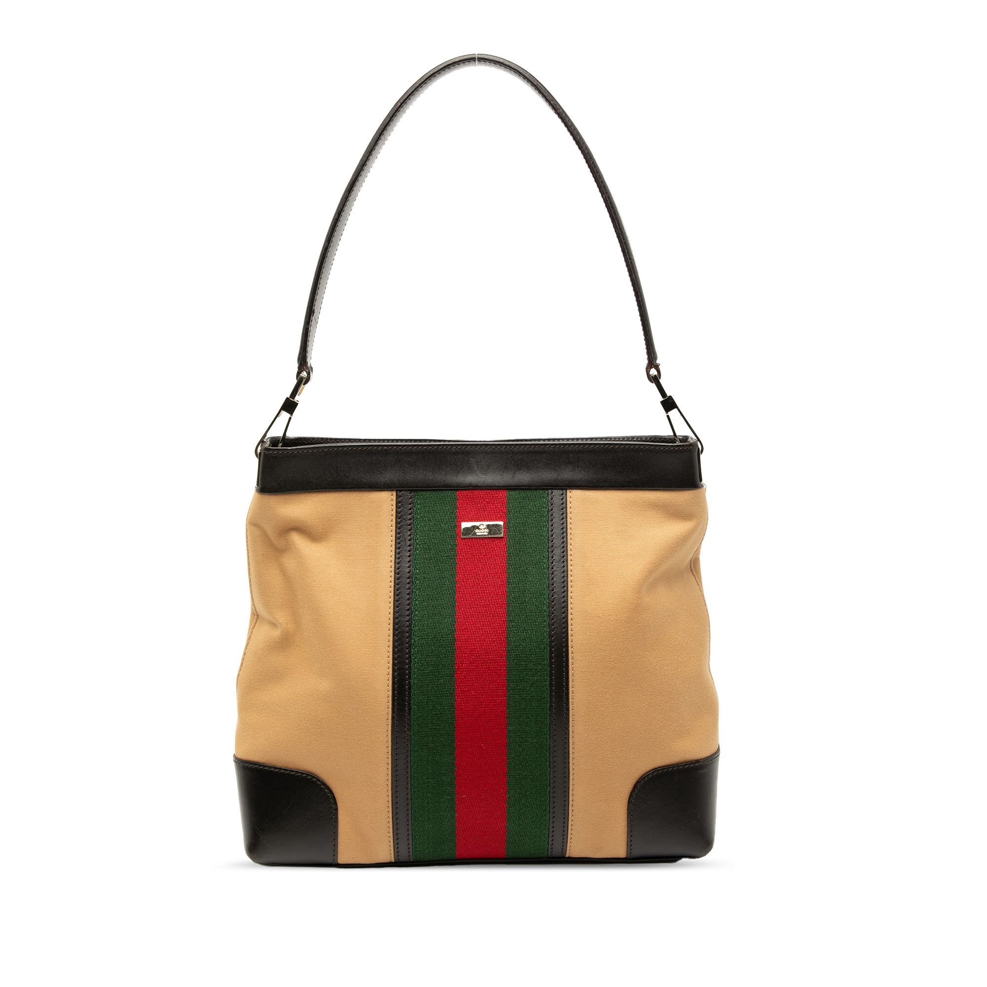 Gucci Gucci Canvas Web Shoulder Bag Size ONE SIZE - 1 Thumbnail