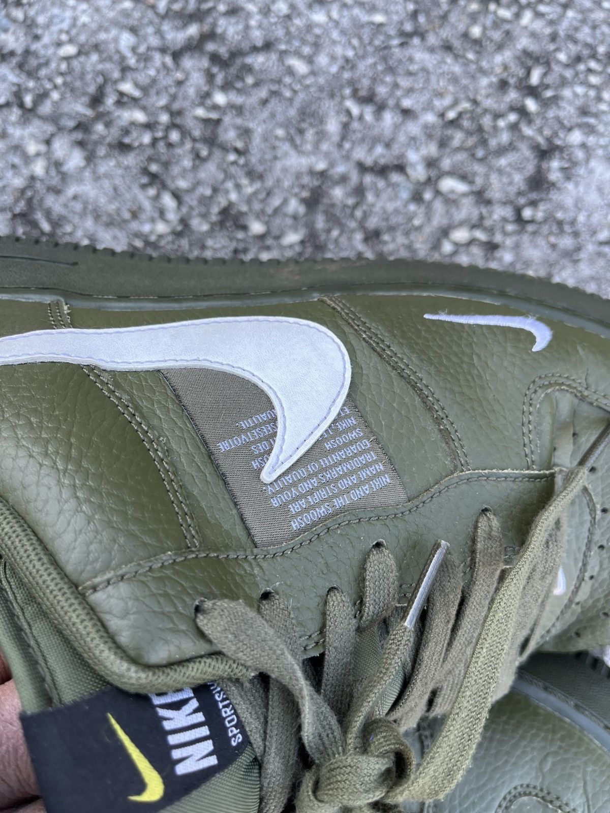 Nike Nike Air Force 1 07 LV8 Utility Olive Canvas Size US 13 / EU 46 - 20 Thumbnail