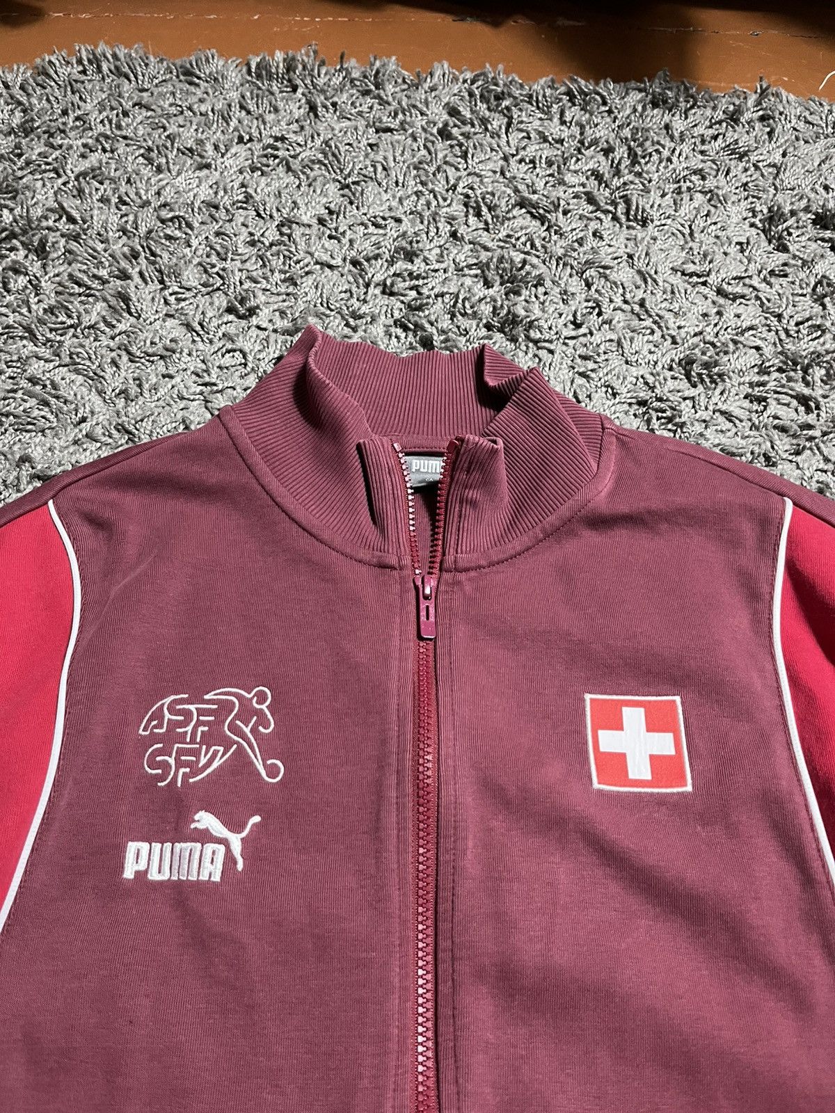 Puma PUMA SUISSE FOOTBALL TEAM COTTON TRACKSUIT JACKET Size US XL / EU 56 / 4 - 2 Thumbnail