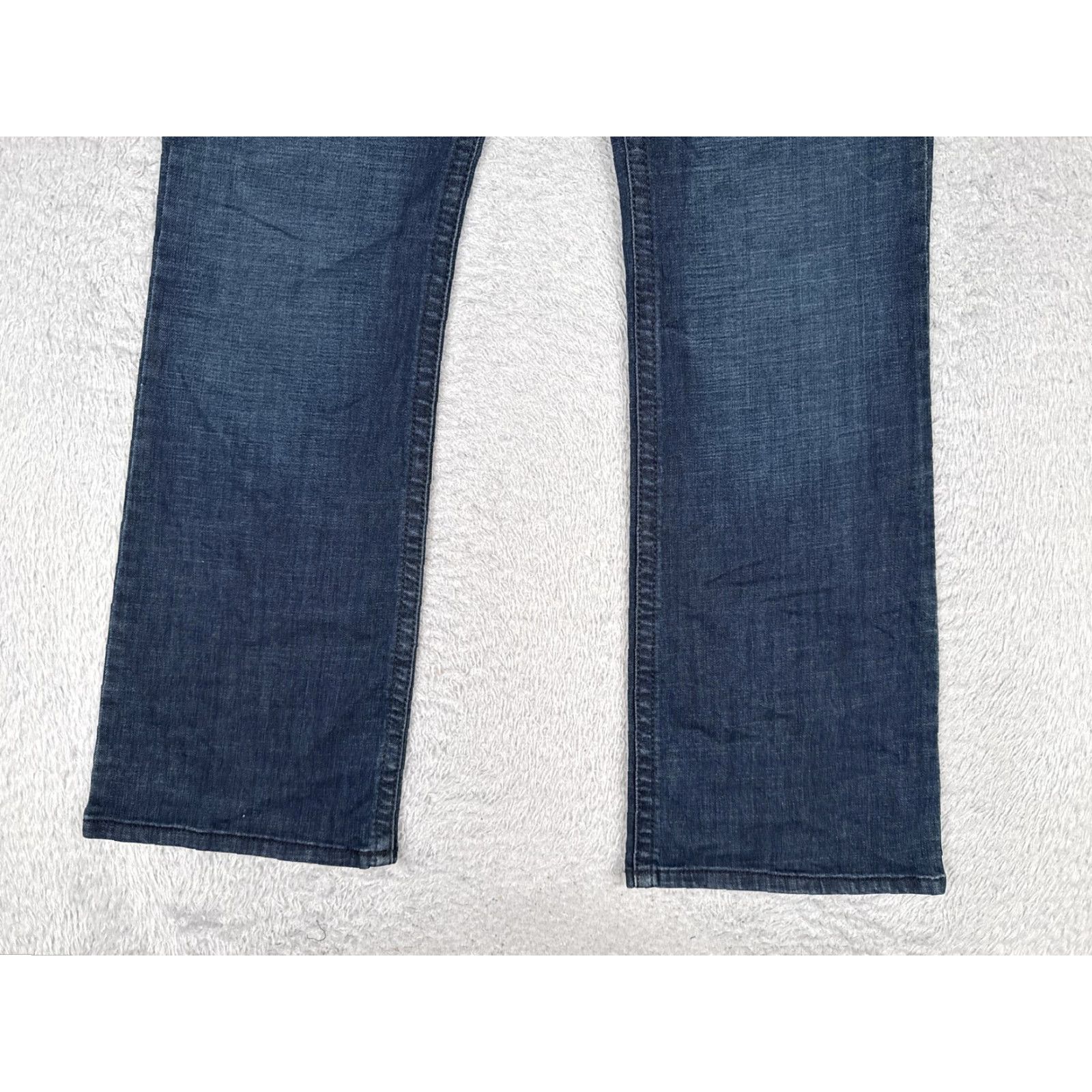 Lee Lee Jeans Womens 12S Slender Secret Bootcut Denim Blue Mid Rise 30 Inseam 32 Waist Floral Pockets Stretch Vintage No N/A Size 34" / US 12 / IT 48 - 2 Thumbnail