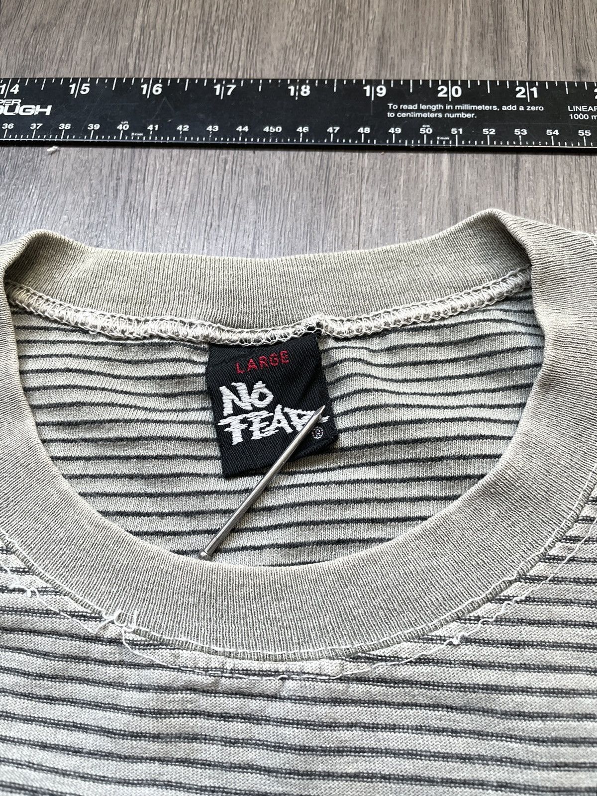 No Fear Vintage No Fear USA “Cropped” Long Sleeve T-Shirt (Sz. L) Size US L / EU 52-54 / 3 - 3 Thumbnail