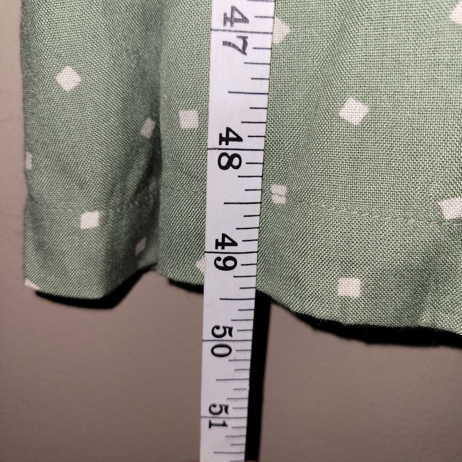 & Other Stories Only Necessities Dress Green Square Poka Dot SZ 16W Size XXL / US 16-18 / IT 52-54 - 4 Thumbnail