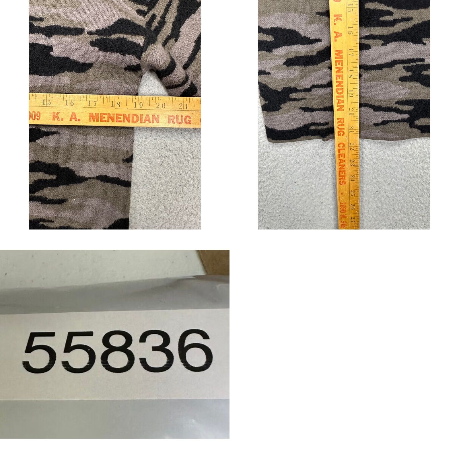 Vintage Tahari Sweater Womens Medium Grey Camo Nylon Blend Turtle Neck Sweatshirt Ladies Size M / US 6-8 / IT 42-44 - 8 Thumbnail