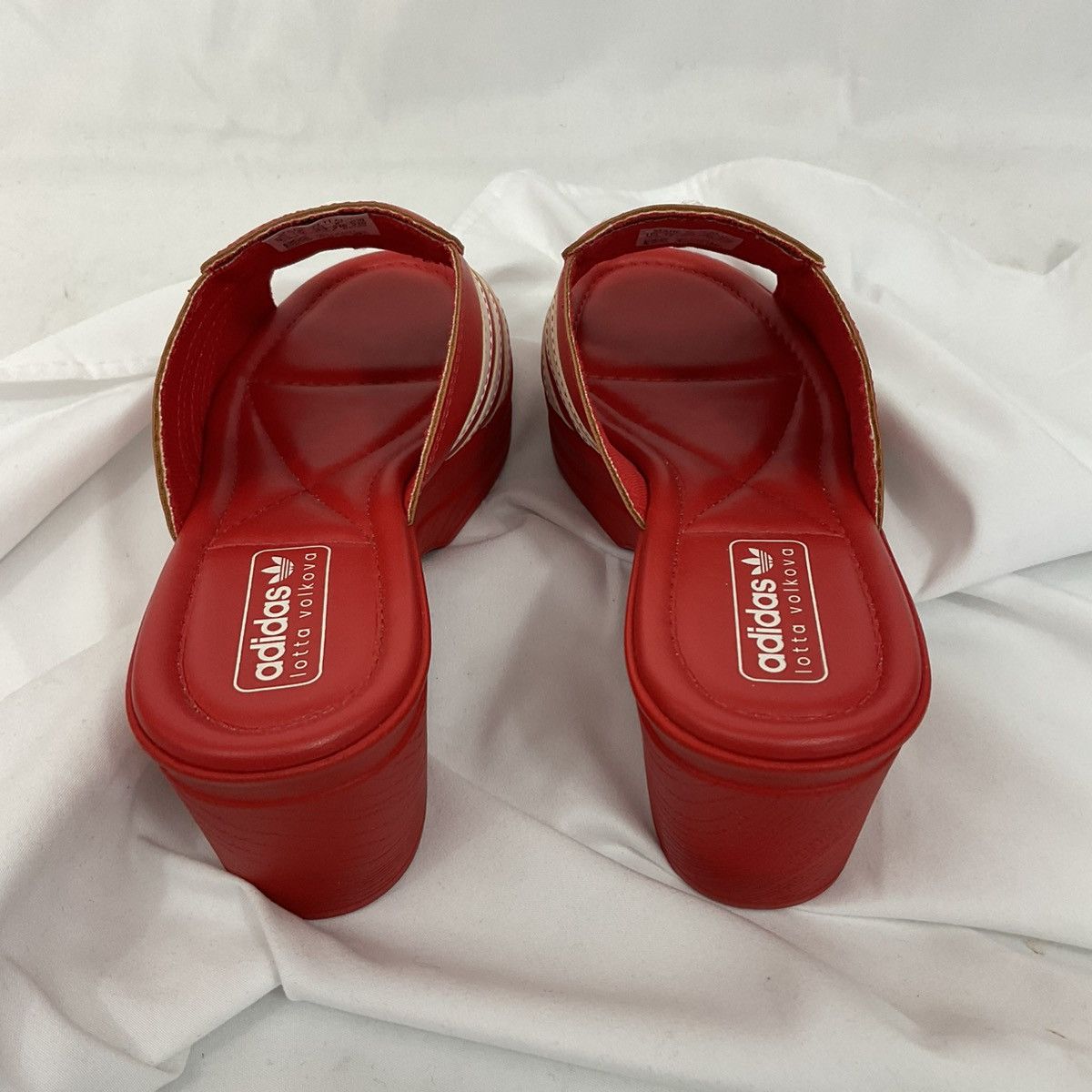 Adidas Lotta Volkova Trefoil Logo Mules In Red | Grailed