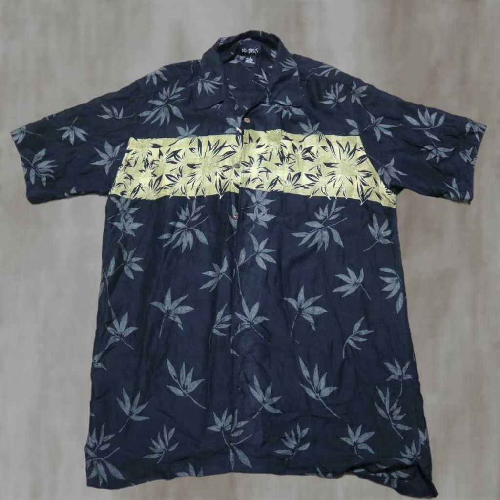 Asics PB Basics Shirt Women's L Black Button-Up Casual 100% Cotton Hawaiian Size L / US 10 / IT 46 - 1 Thumbnail