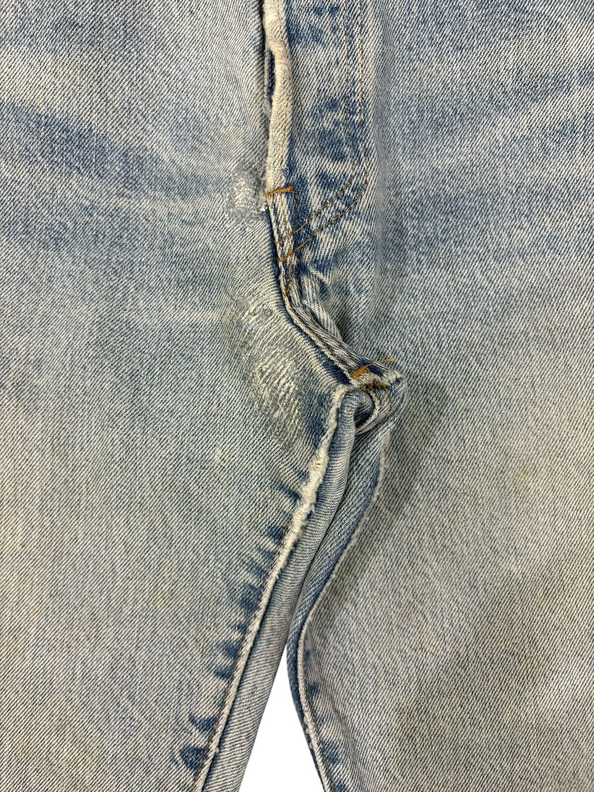 Levi's Vintage 70s Levis 501 Selvedge Distress Jean Shorts Button 6 Size US 27 - 4 Thumbnail