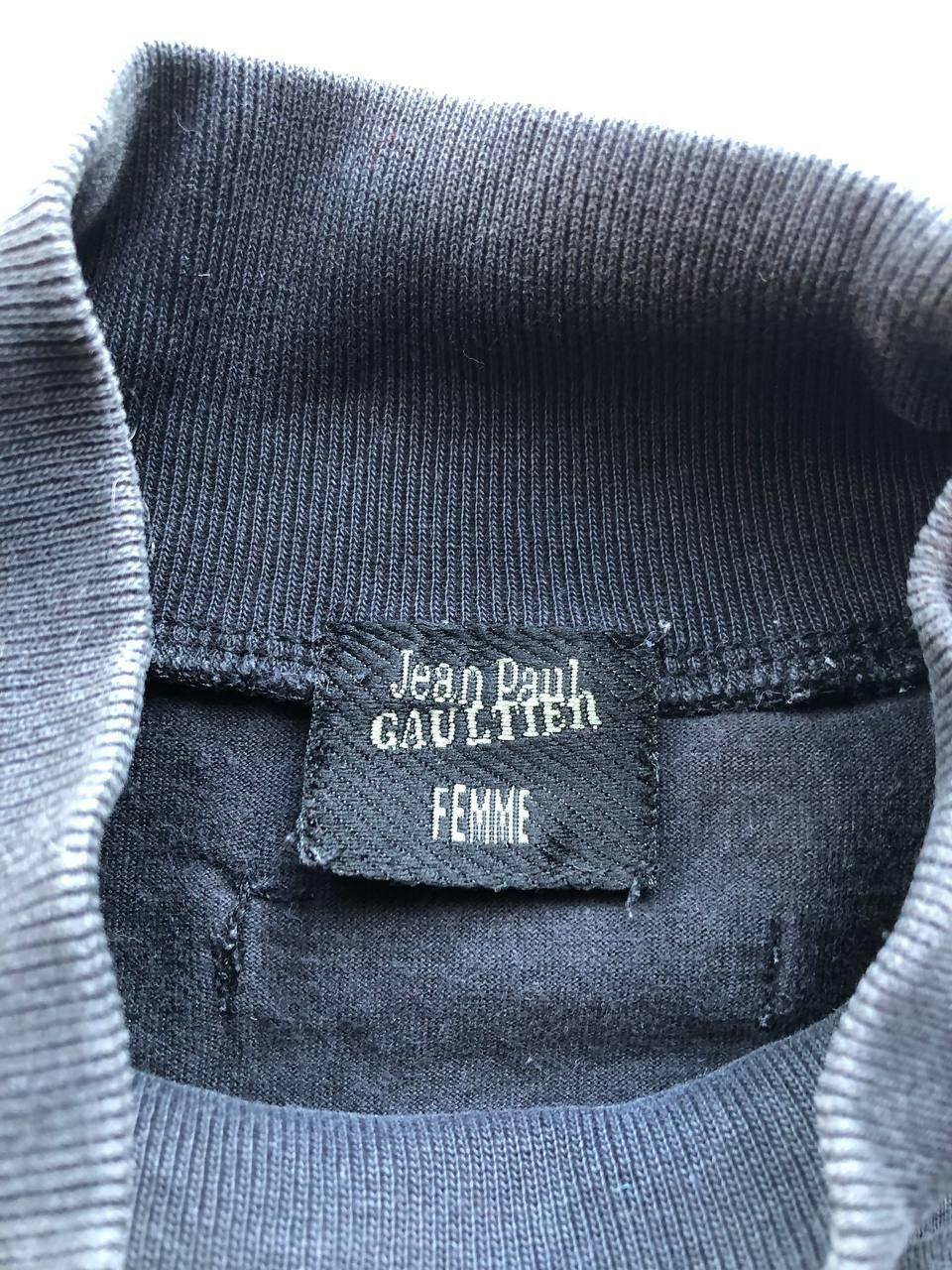 Jean Paul Gaultier 90s Jean Paul Gaultier Centre Logo Cotton Black Long Sleeve Size M / US 6-8 / IT 42-44 - 5 Thumbnail