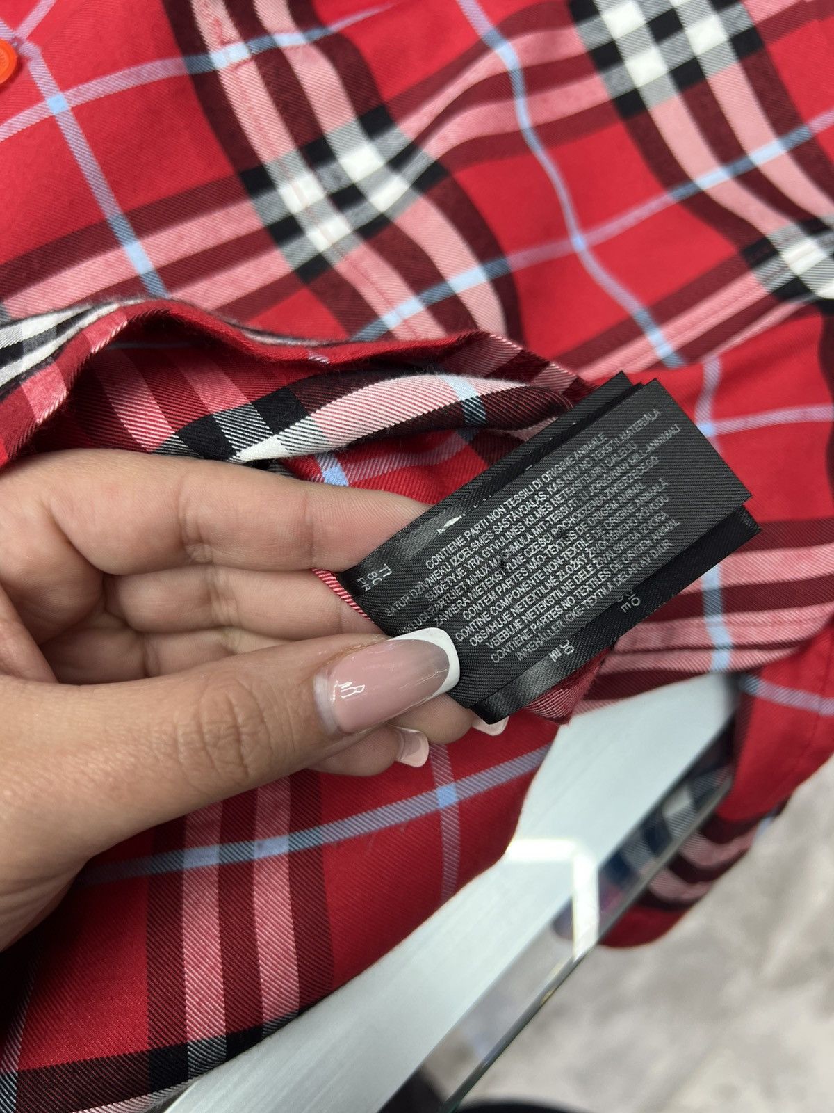 Burberry Burberry Red Stripe Button Up Tee Size US S / EU 44-46 / 1 - 11 Thumbnail
