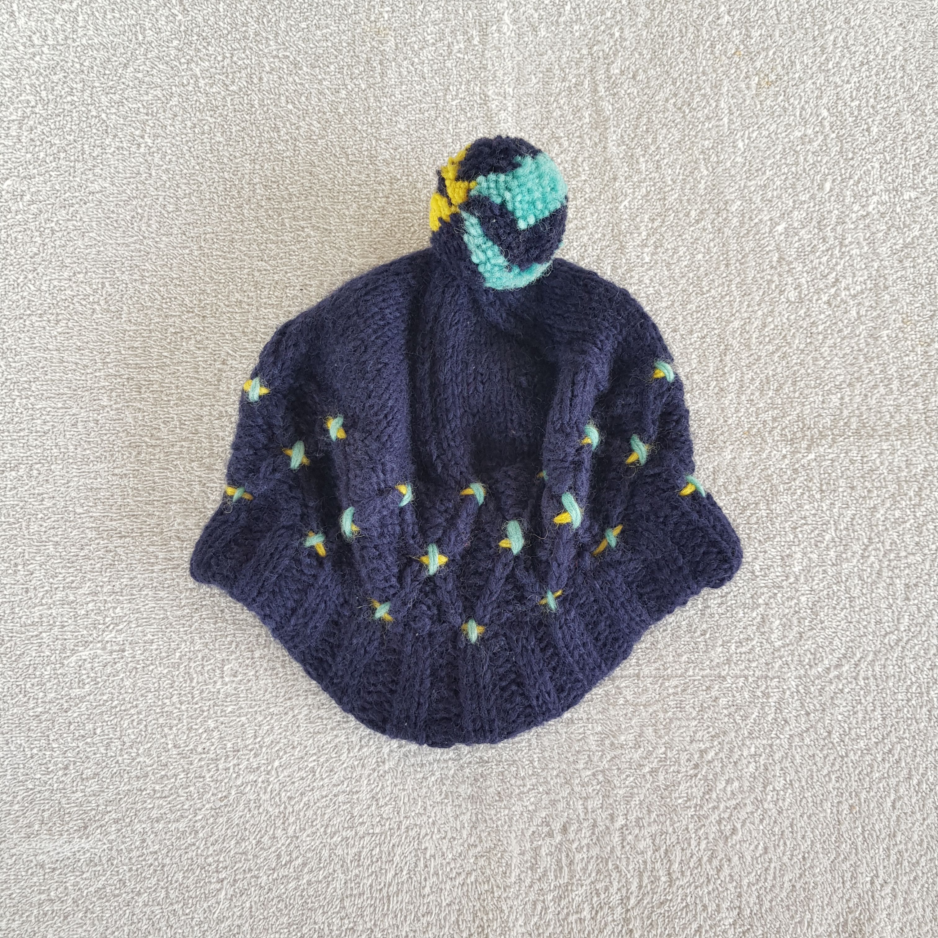 Homespun Knitwear Vintage Japanese Beanie Isle Ribbed Knit Brim Snow Caps Hat. Size ONE SIZE - 5 Thumbnail
