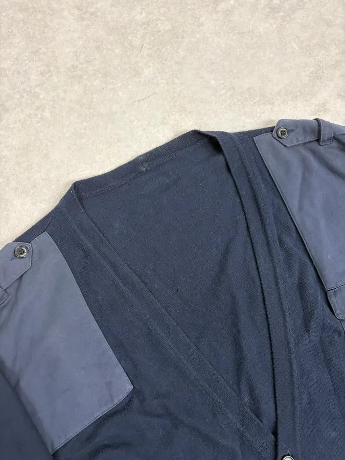 Pierre Balmain 2000s Pierre Balmain Navy Patch Wool Cardigan Size US M / EU 48-50 / 2 - 5 Thumbnail