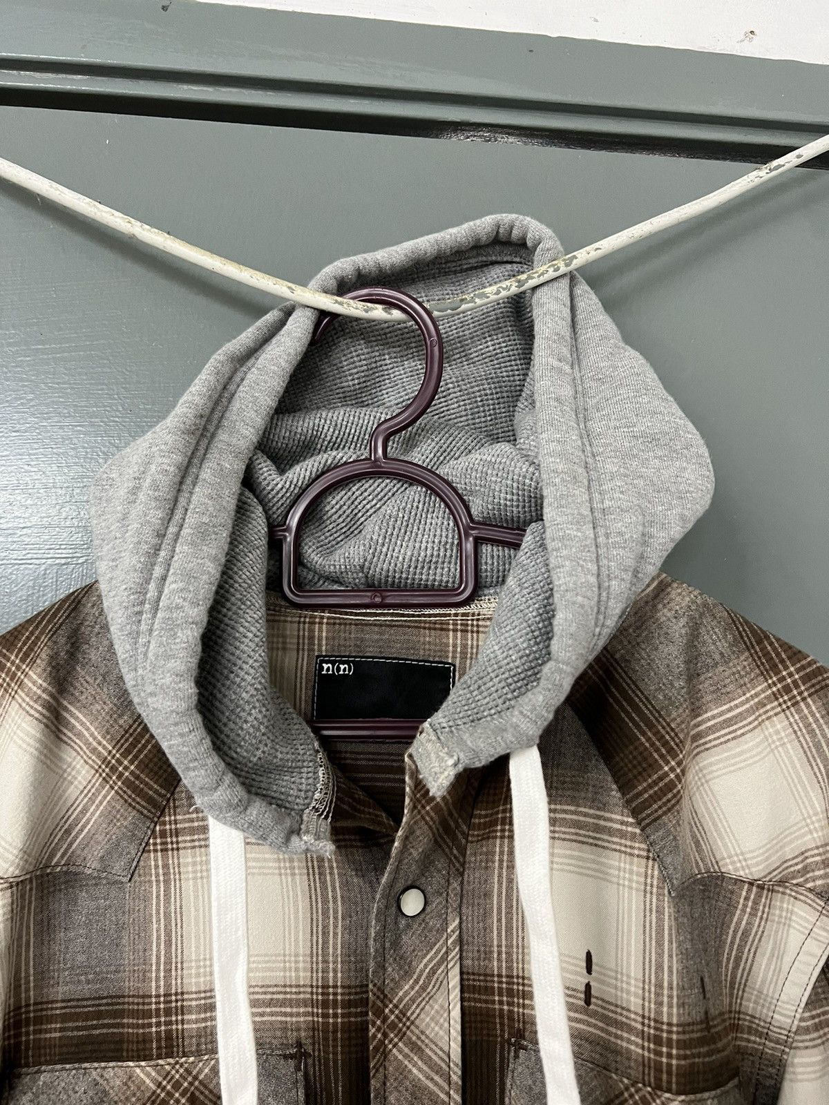 Number (N)ine SICK💥NUMBER NINE WESTERN SHADOW HOODIE GRUNGE Size US M / EU 48-50 / 2 - 8 Thumbnail