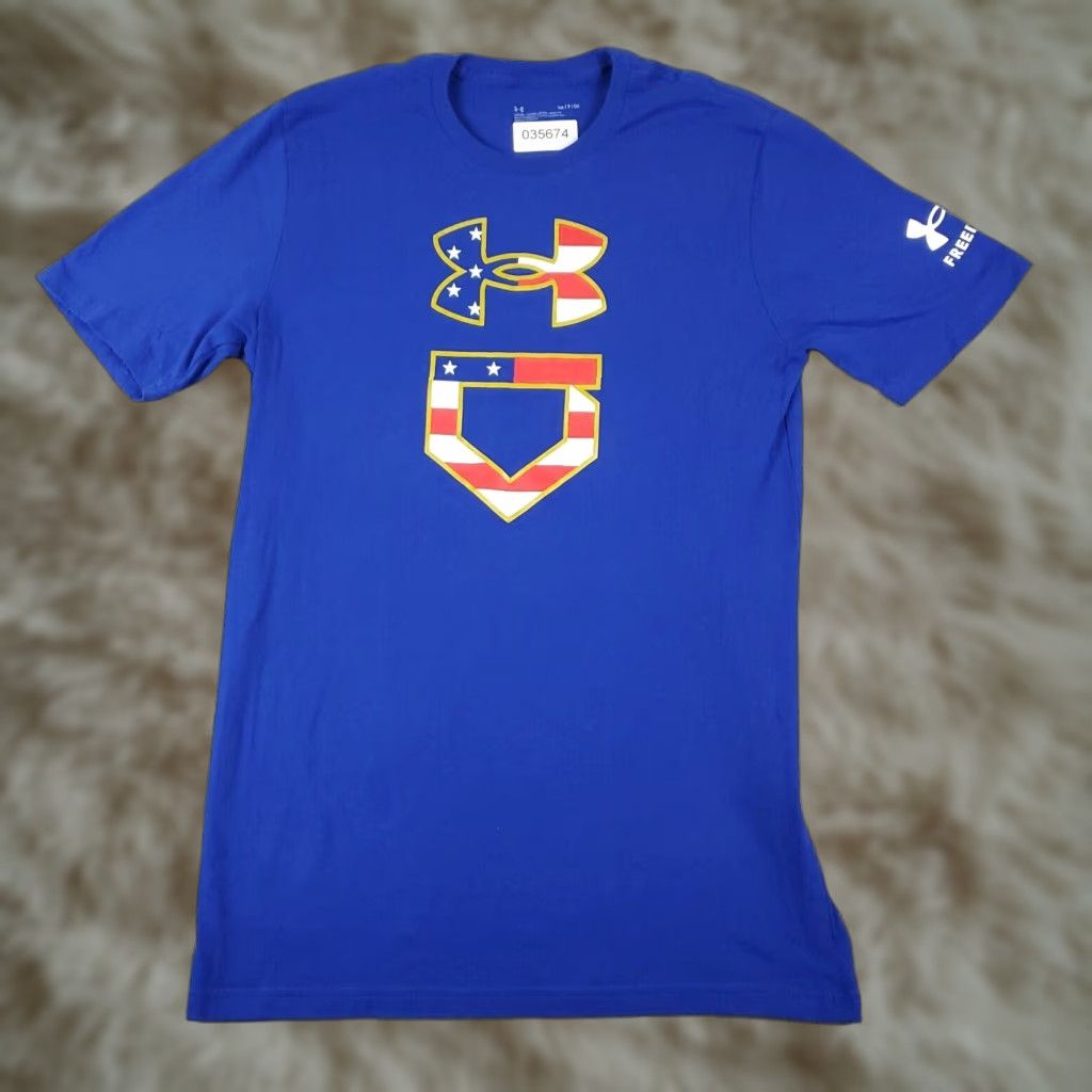 Under Armour Under Armour T-Shirt Mens Small Blue Short Sleeve Crew Neck Logo Solid 90s Modern Sports Mens S Blue Size US S / EU 44-46 / 1 - 1 Thumbnail
