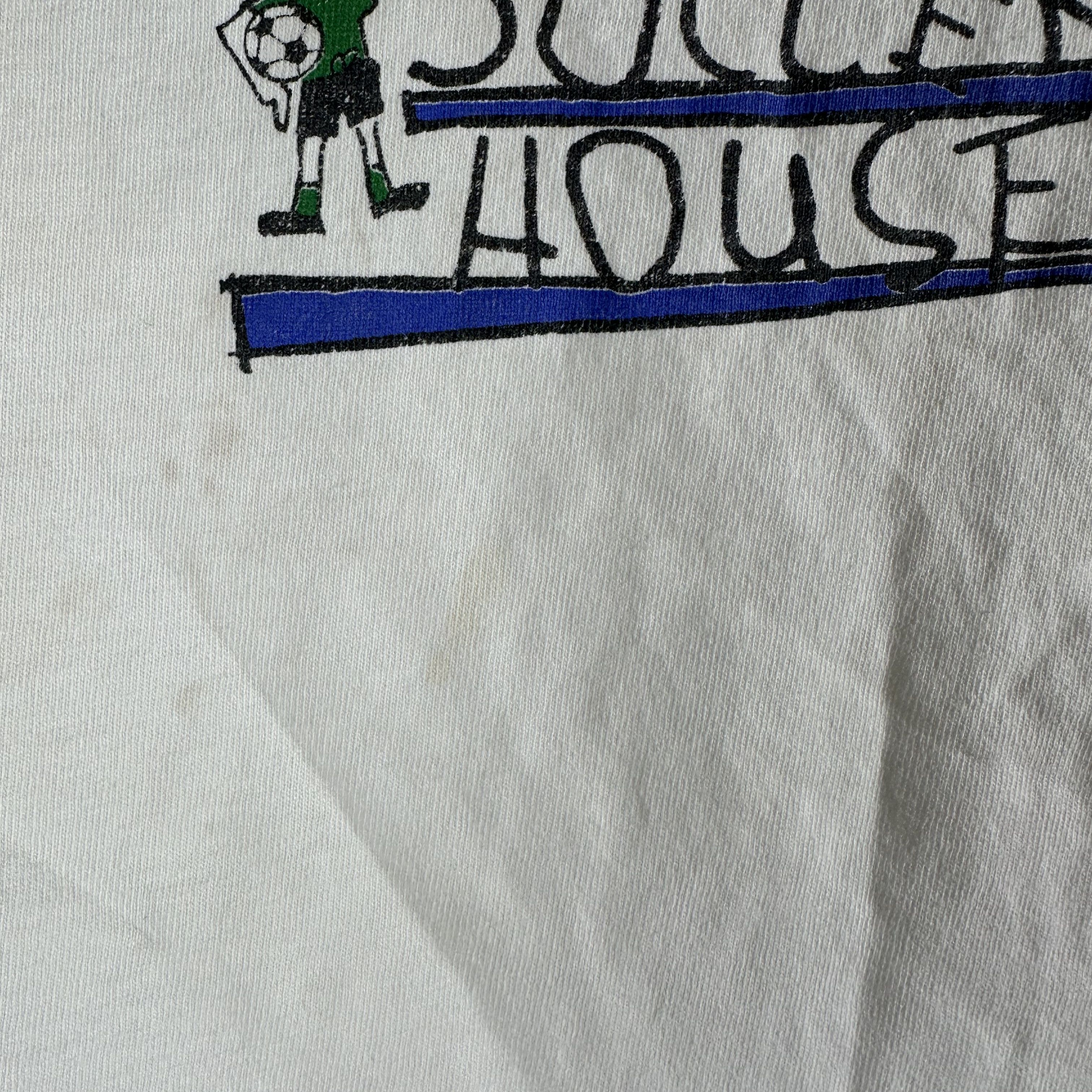 Vintage Vintage Nike 90s Soccer House Graphic Single Stitch T-shirt Size US M / EU 48-50 / 2 - 7 Thumbnail