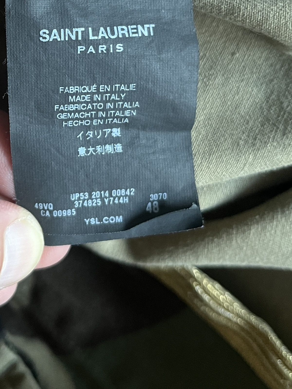 Hedi Slimane × Saint Laurent Paris Saint Laurent Paris M65 Jacket Camouflage Army Military Gold Size US M / EU 48-50 / 2 - 9 Thumbnail