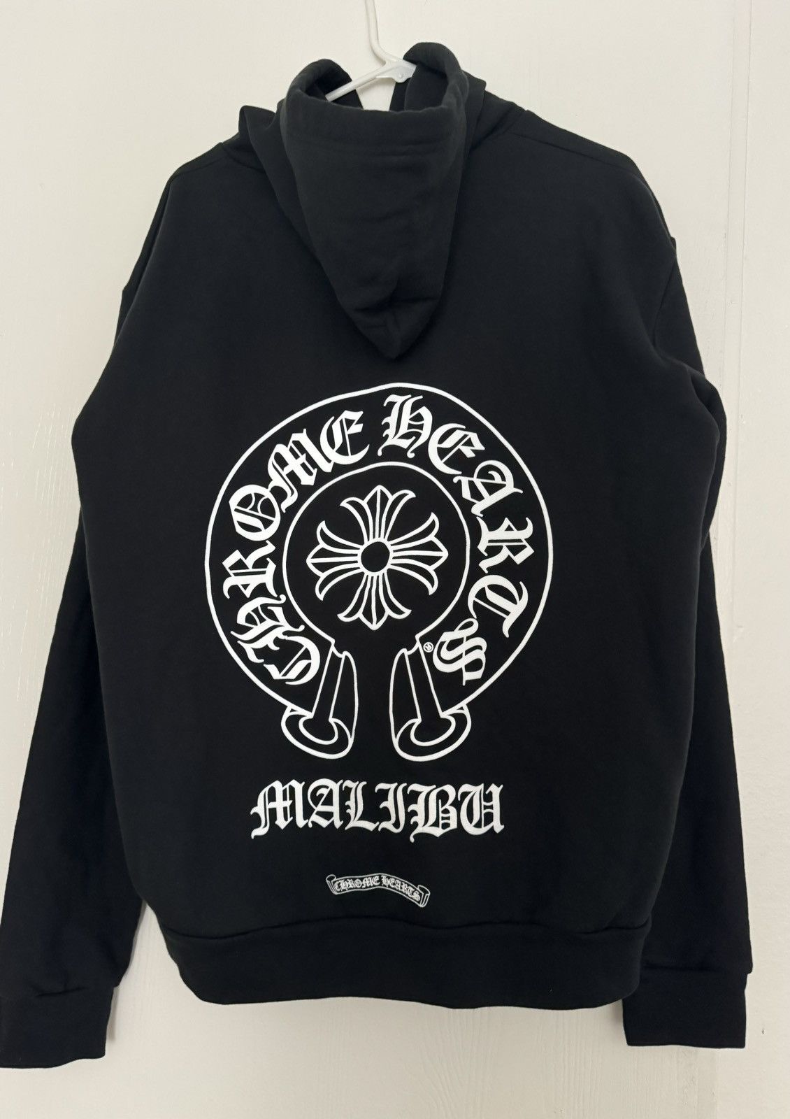image of Final Chrome Hearts Horseshoe Malibu Exclusive Hoodie Black, Men's (Size Medium)