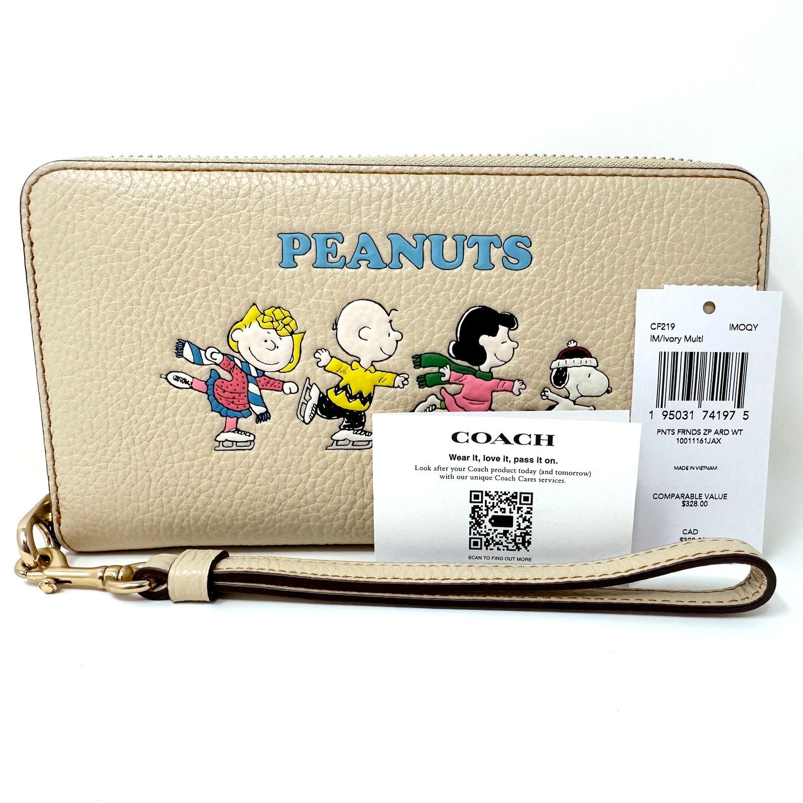Coach Coach X Peanuts Long Zip Around Wallet Snoopy Leather CF219 Size ONE SIZE - 2 Thumbnail