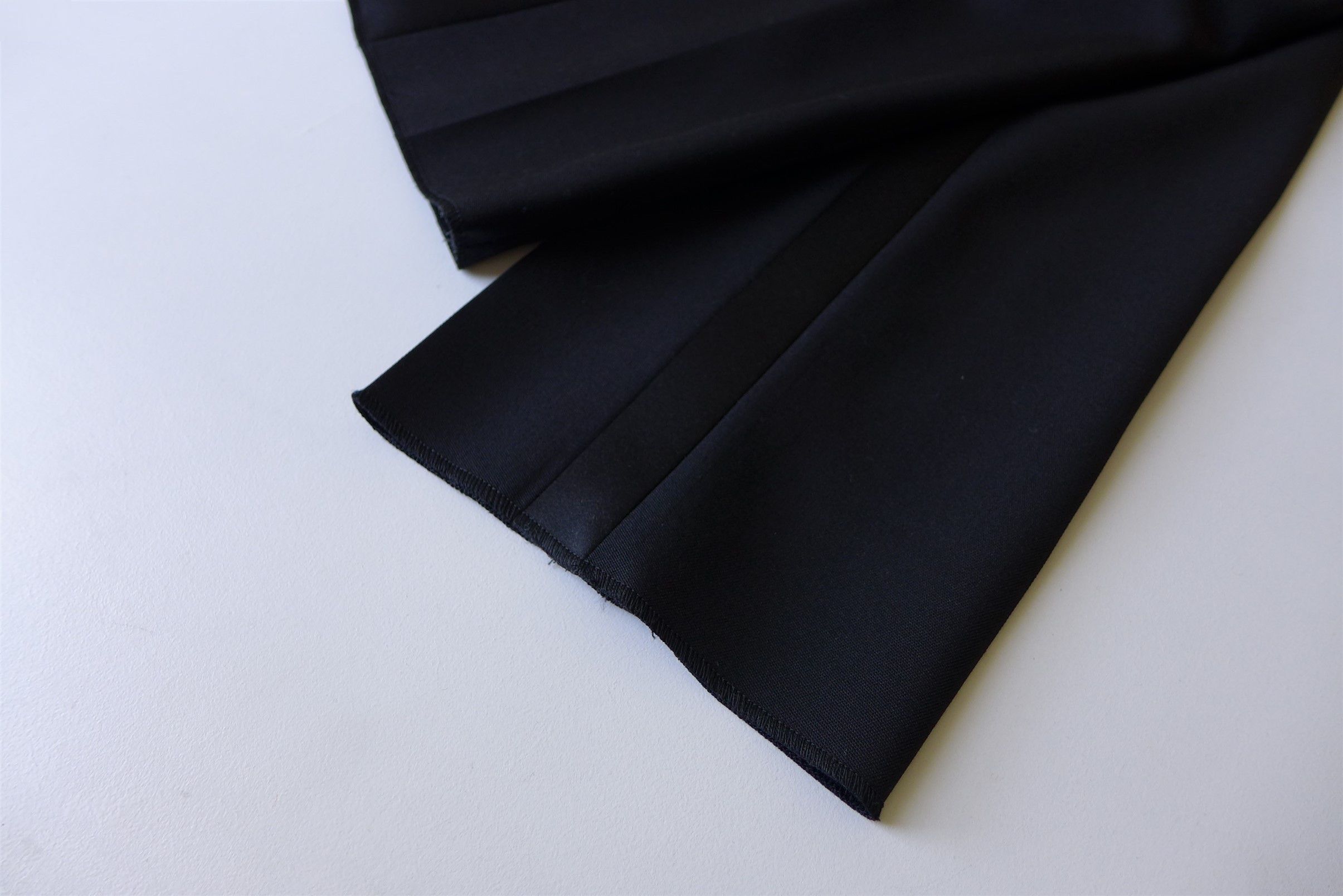 Saint Laurent Paris Saint Laurent Slim Fit Tuxedo Trousers - Black Wool Size US 34 / EU 50 - 13 Thumbnail