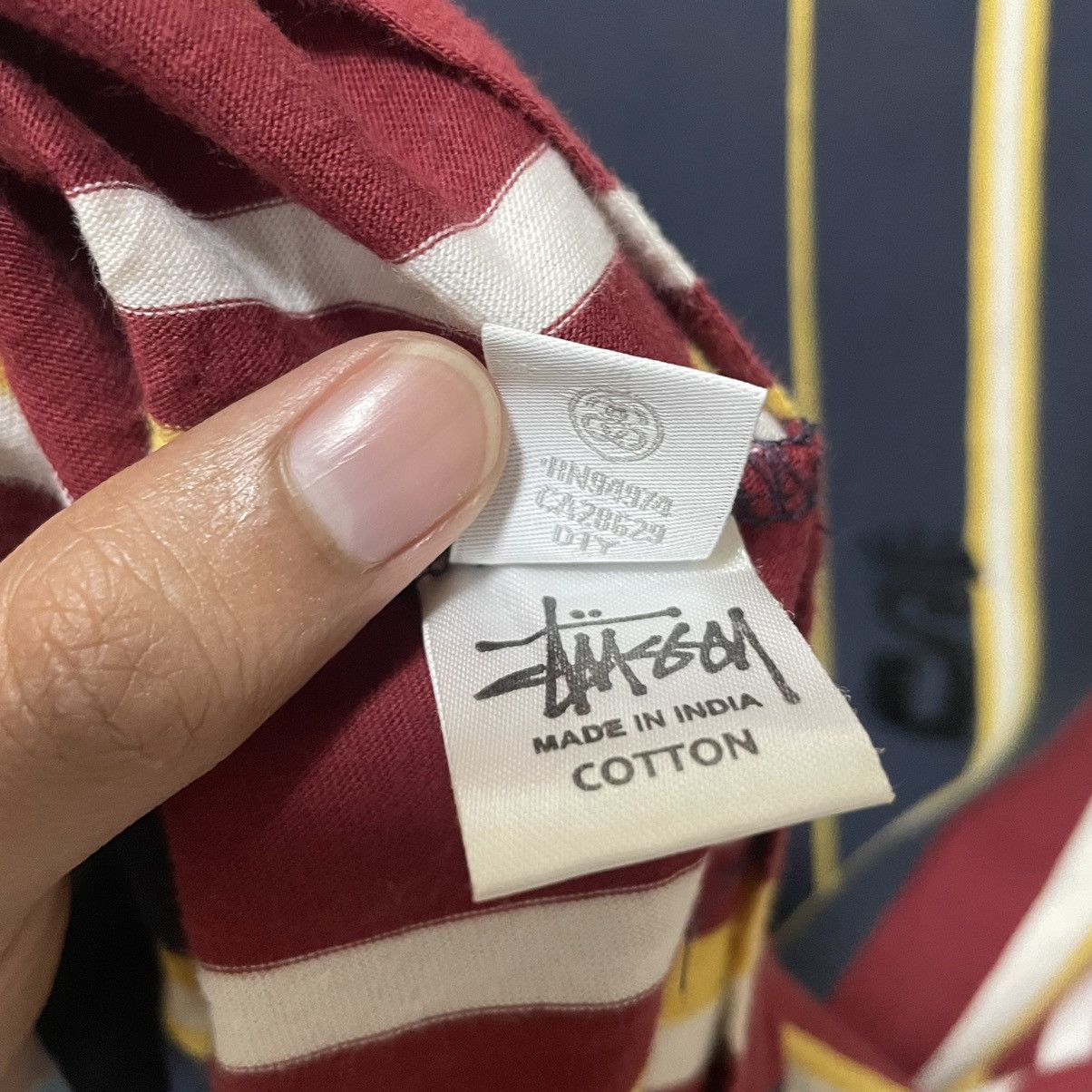 Stussy Y2K Stussy Multicolour Stripes T Shirt Size US L / EU 52-54 / 3 - 7 Thumbnail