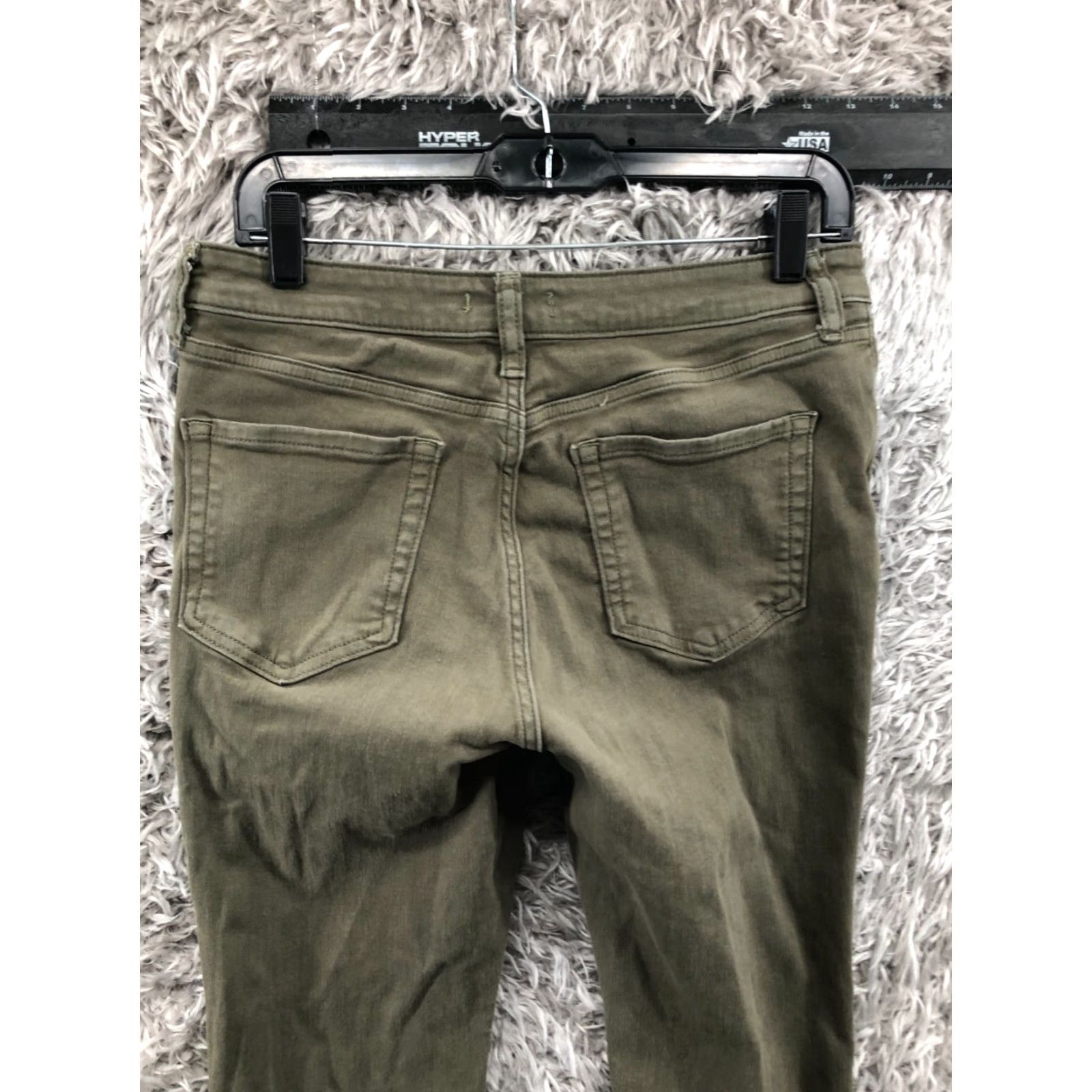 Essentials Amazon Essentials Skinny Ankle Pants Womens Size 10 Green Beige Mid Rise Size 32" / US 10 / IT 46 - 7 Thumbnail
