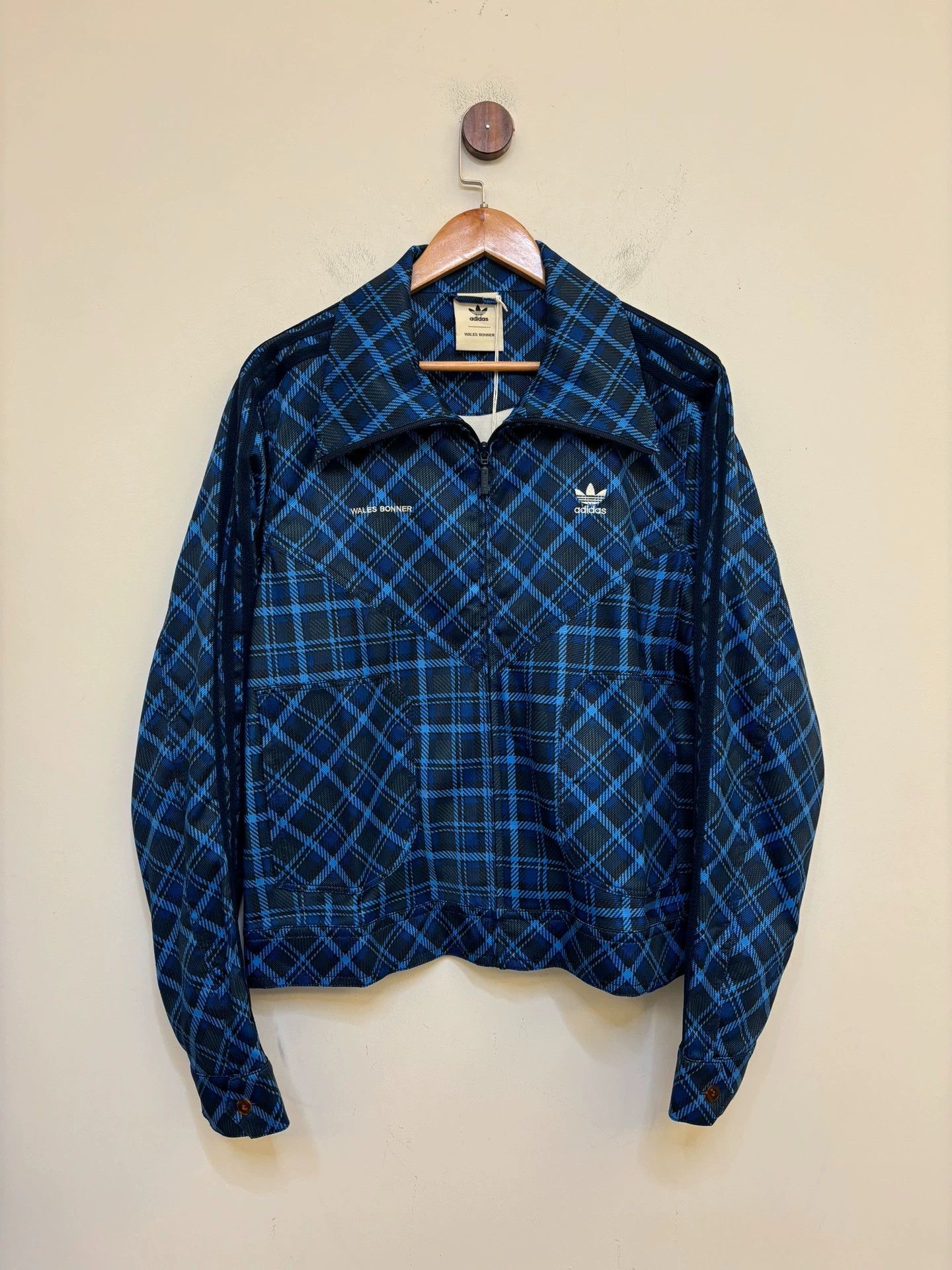 Wales Bonner wales Bonner x adidas Tartan 3-Stripes Knit Short Jacket (L) Size US L / EU 52-54 / 3 - 1 Thumbnail