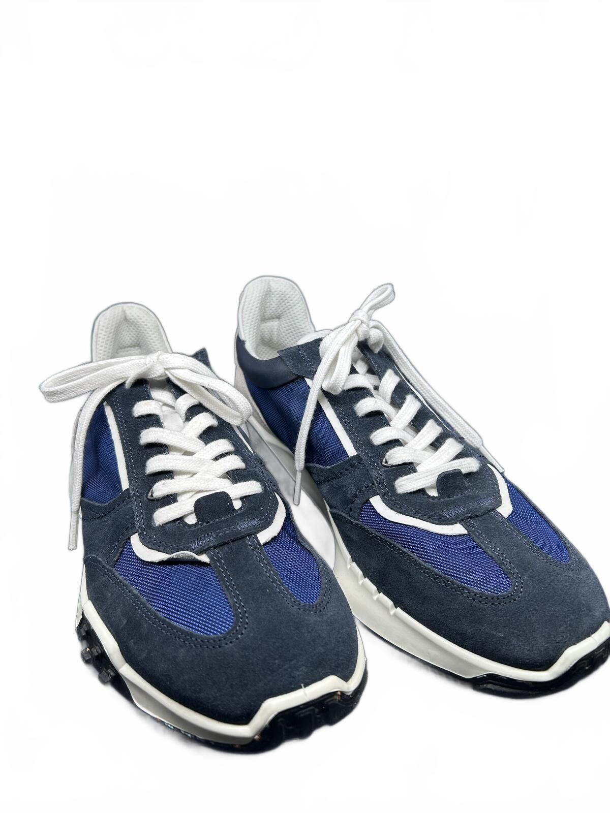 Ecco ECCO Men's Retro Sneaker Blue Suede & Textile Mesh Casual 11 Size US 11 / EU 44 - 2 Thumbnail